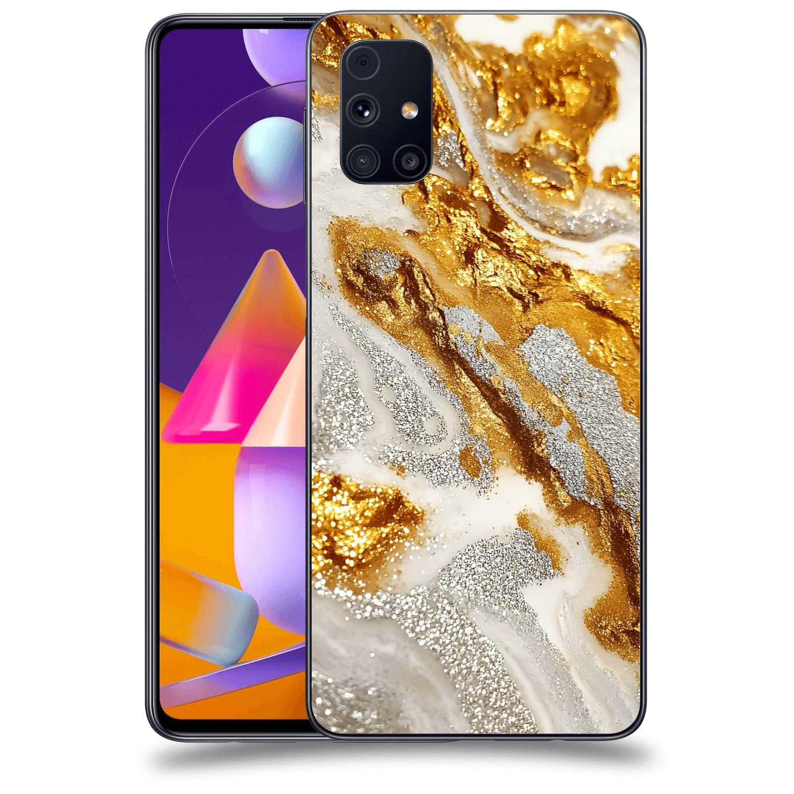 ACOVER Kryt na mobil Samsung Galaxy M31s - Liquid Gold II
