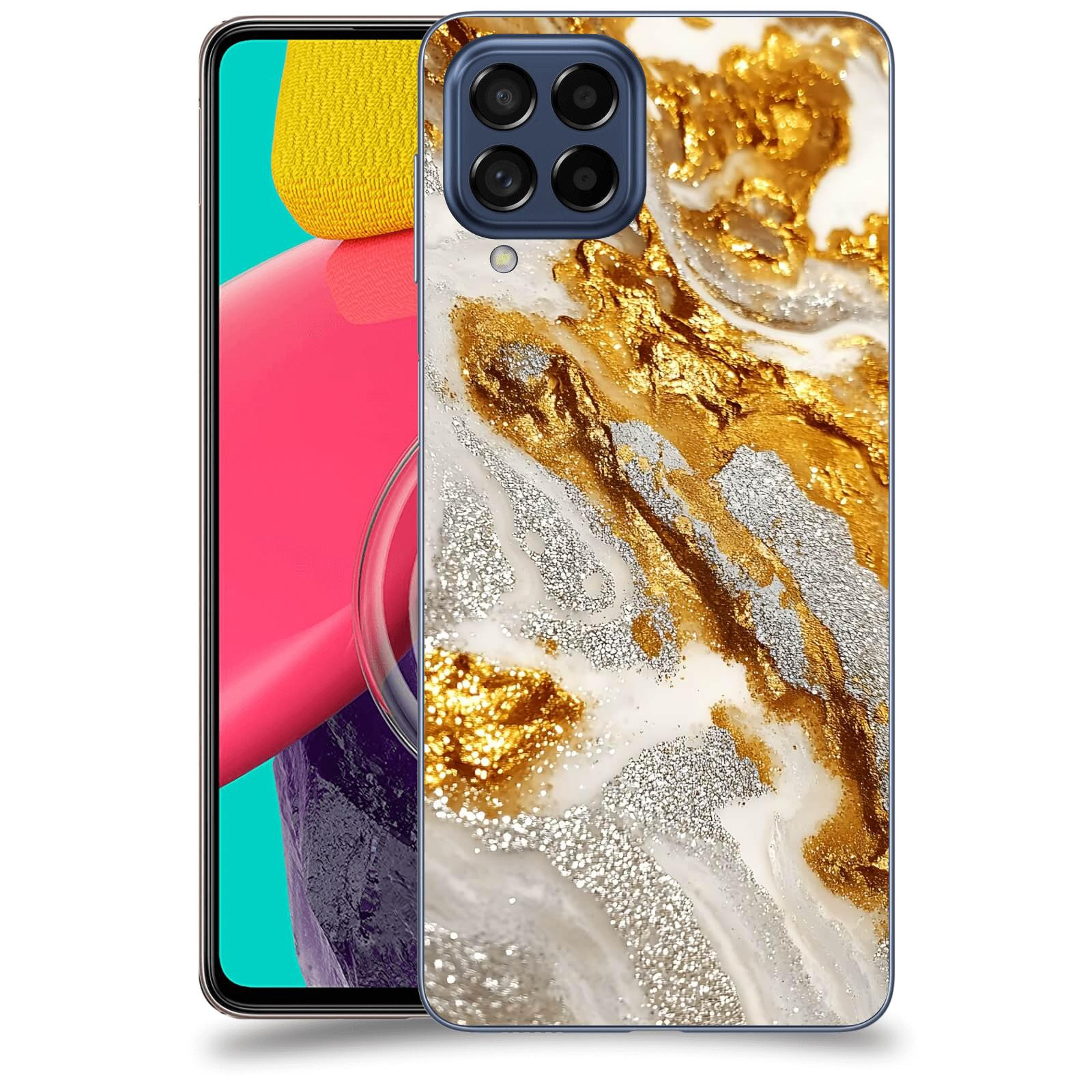 ACOVER Kryt na mobil Samsung Galaxy M53 5G - Liquid Gold II