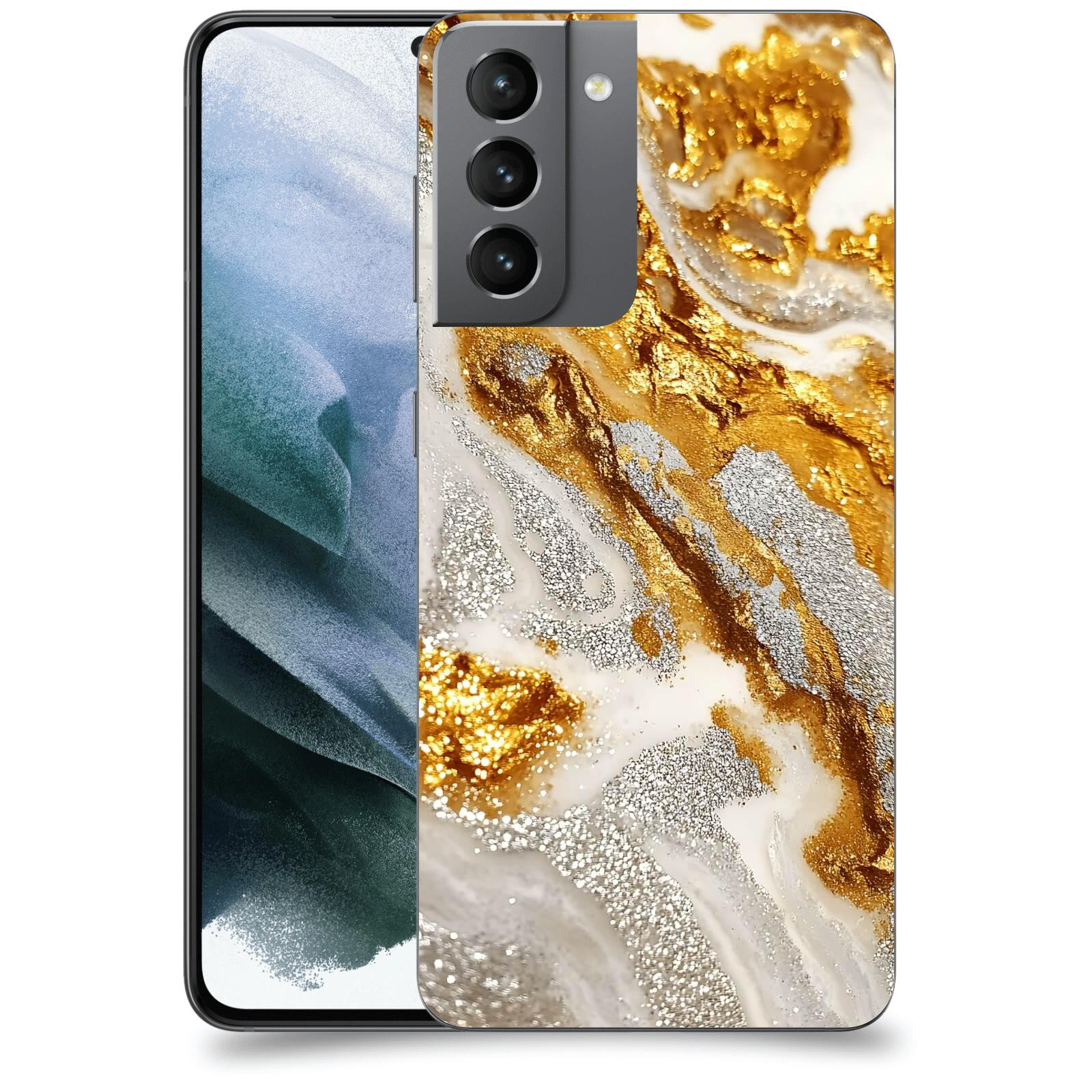 ACOVER Kryt na mobil Samsung Galaxy S21 G991B - Liquid Gold II