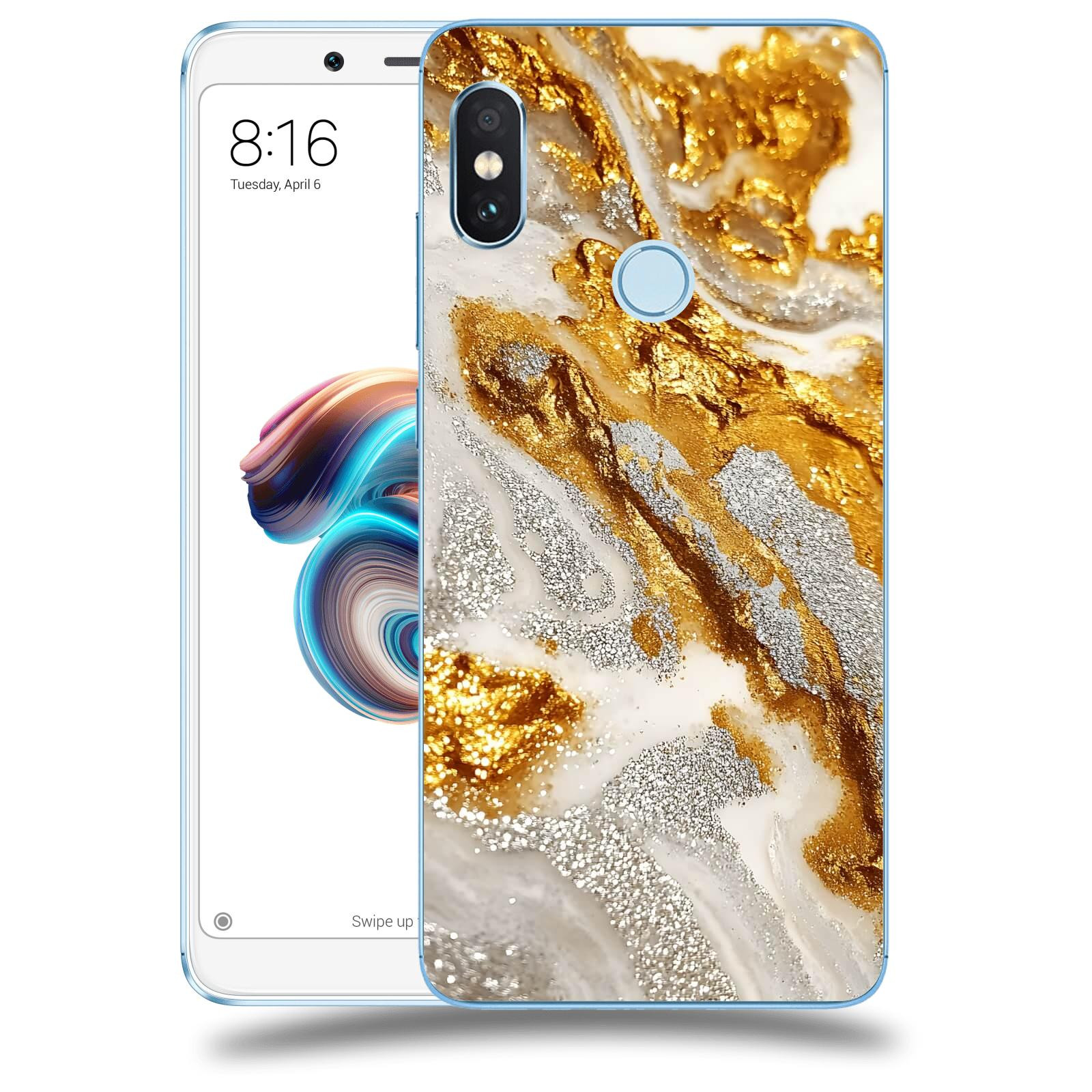 ACOVER Kryt na mobil Xiaomi Redmi Note 5 Global - Liquid Gold II
