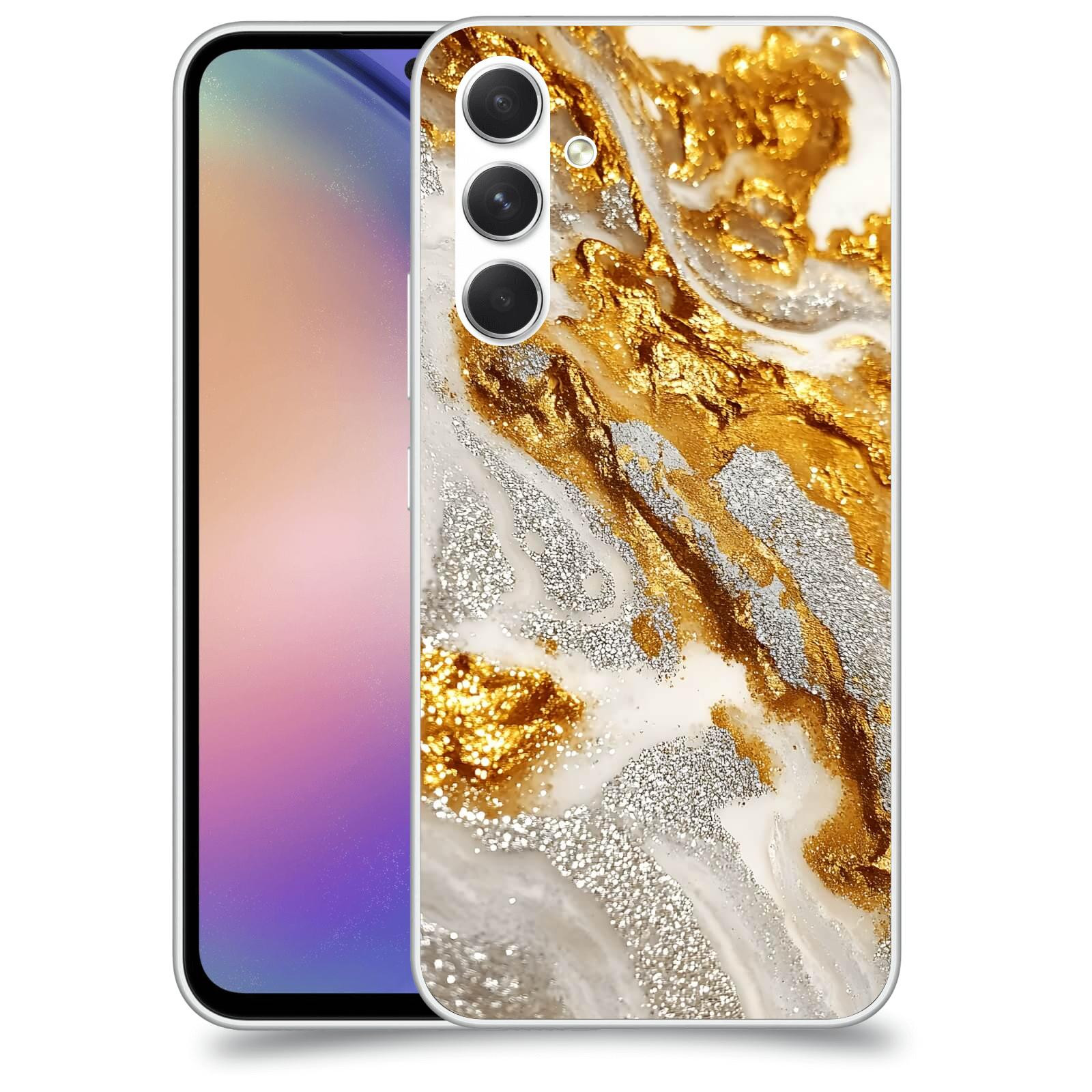 ACOVER Kryt na mobil Samsung Galaxy M54 5G - Liquid Gold II