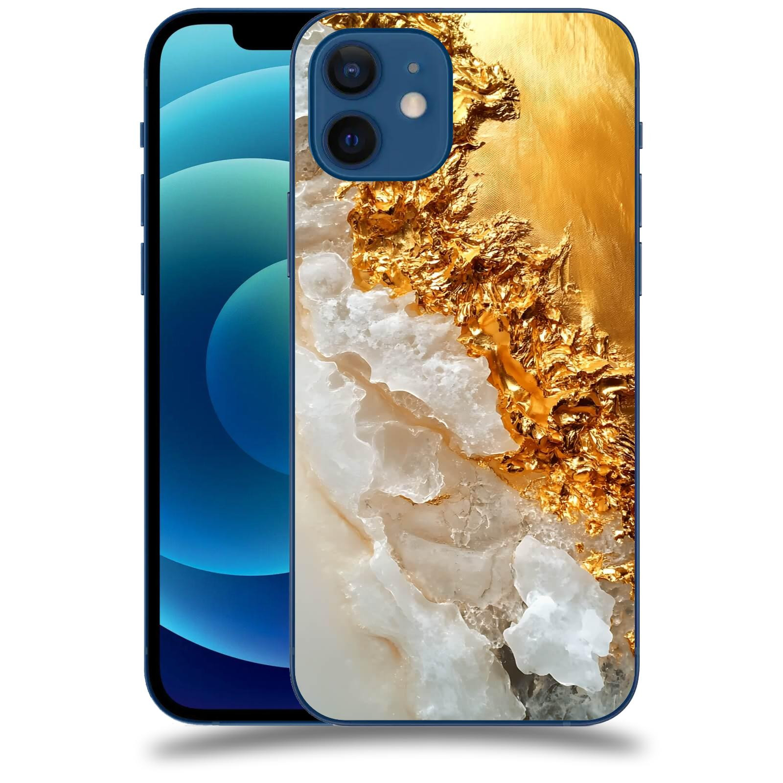 ACOVER Kryt na mobil Apple iPhone 12 - Liquid Gold III