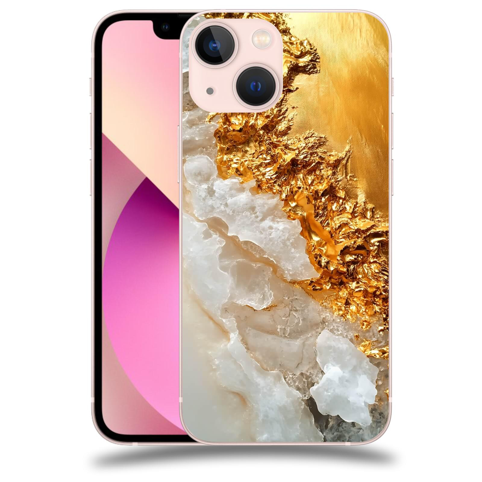 ACOVER Kryt na mobil Apple iPhone 13 mini - Liquid Gold III