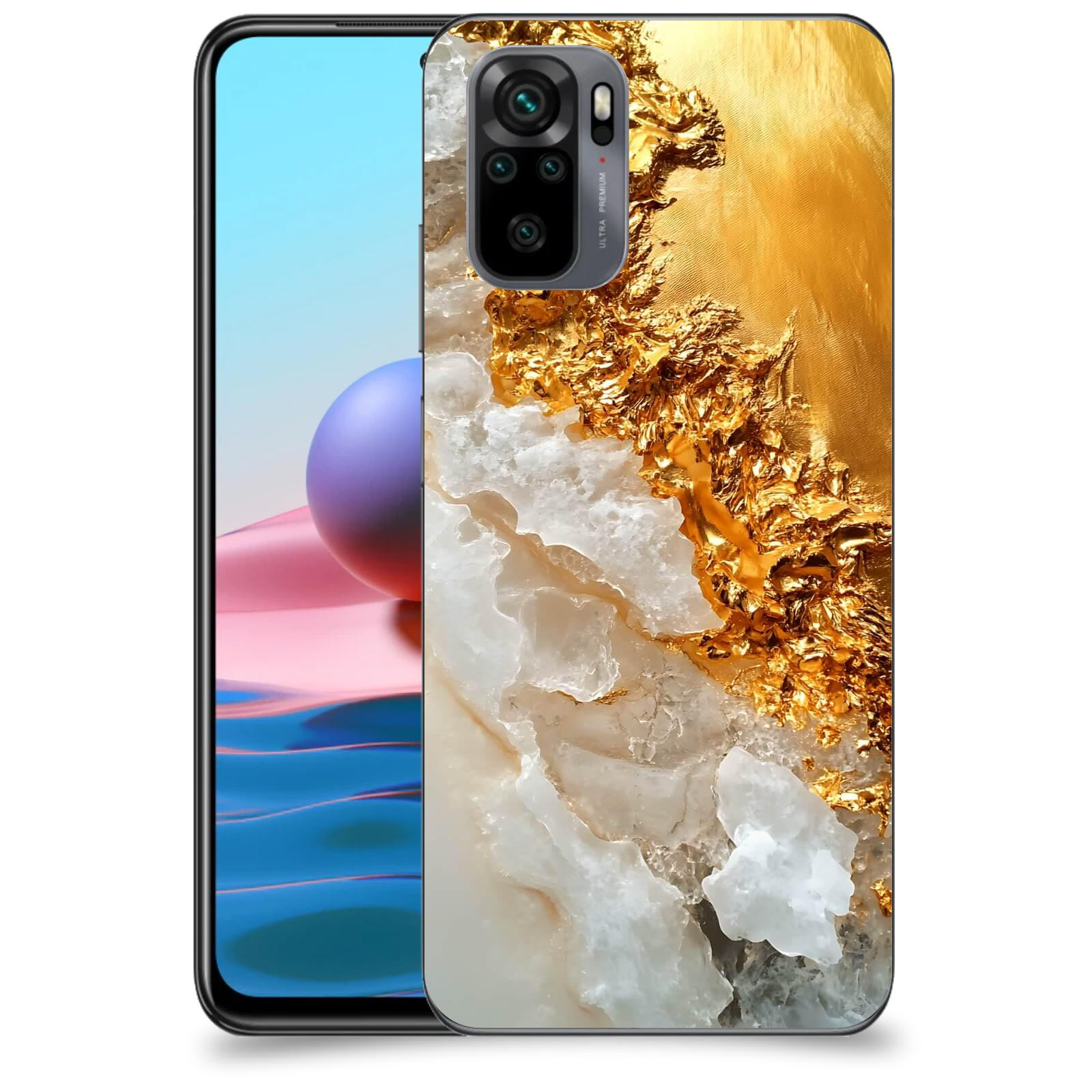 ACOVER Kryt na mobil Xiaomi Redmi Note 10 - Liquid Gold III