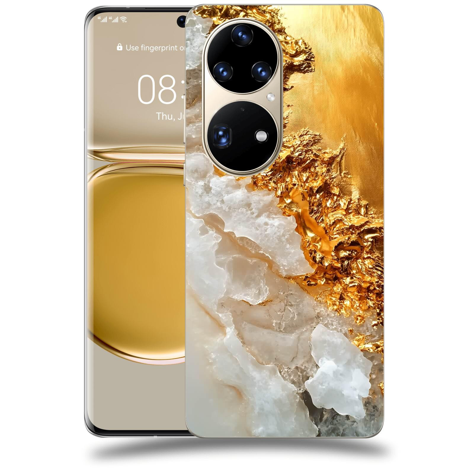 ACOVER Kryt na mobil Huawei P50 - Liquid Gold III