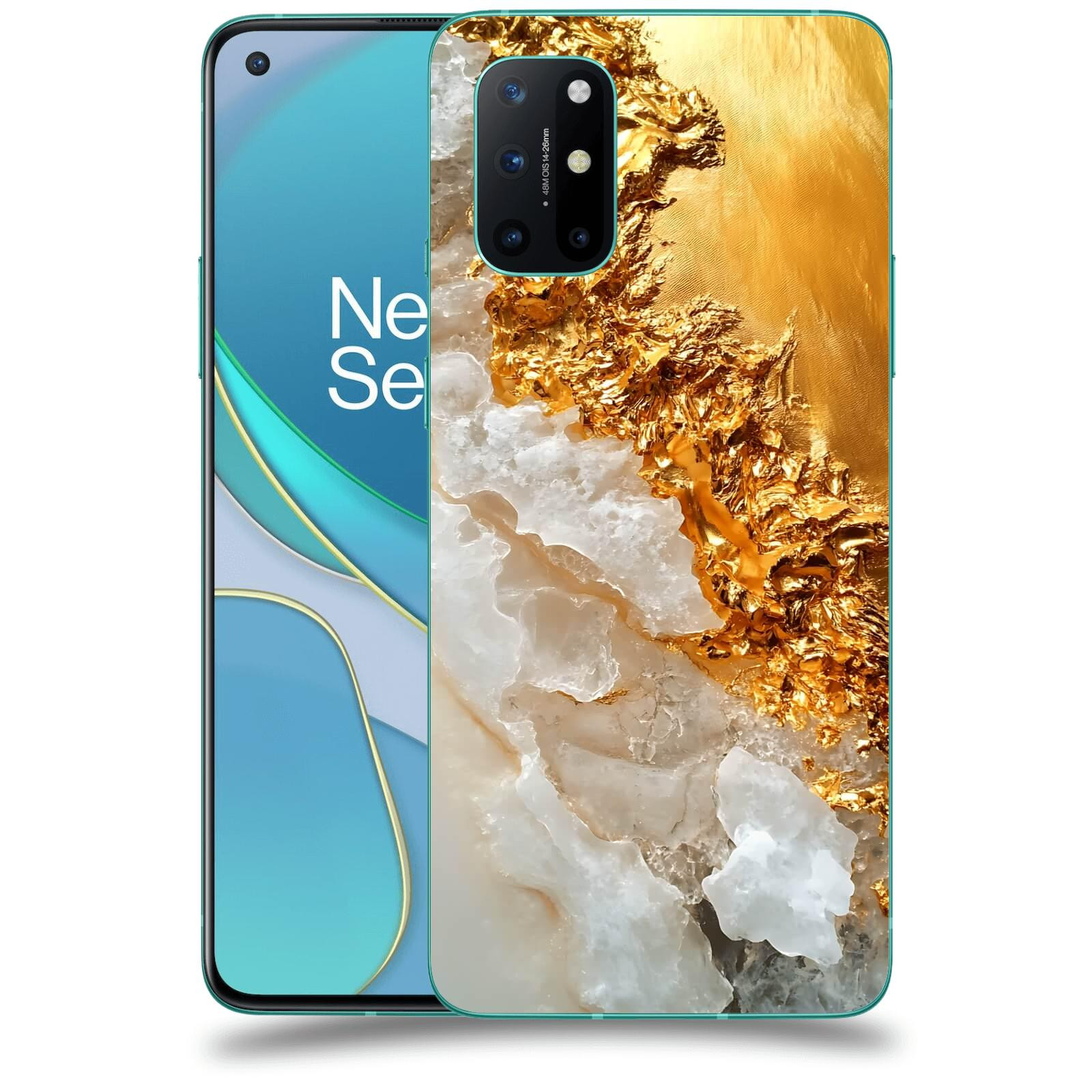 ACOVER Kryt na mobil OnePlus 8T - Liquid Gold III