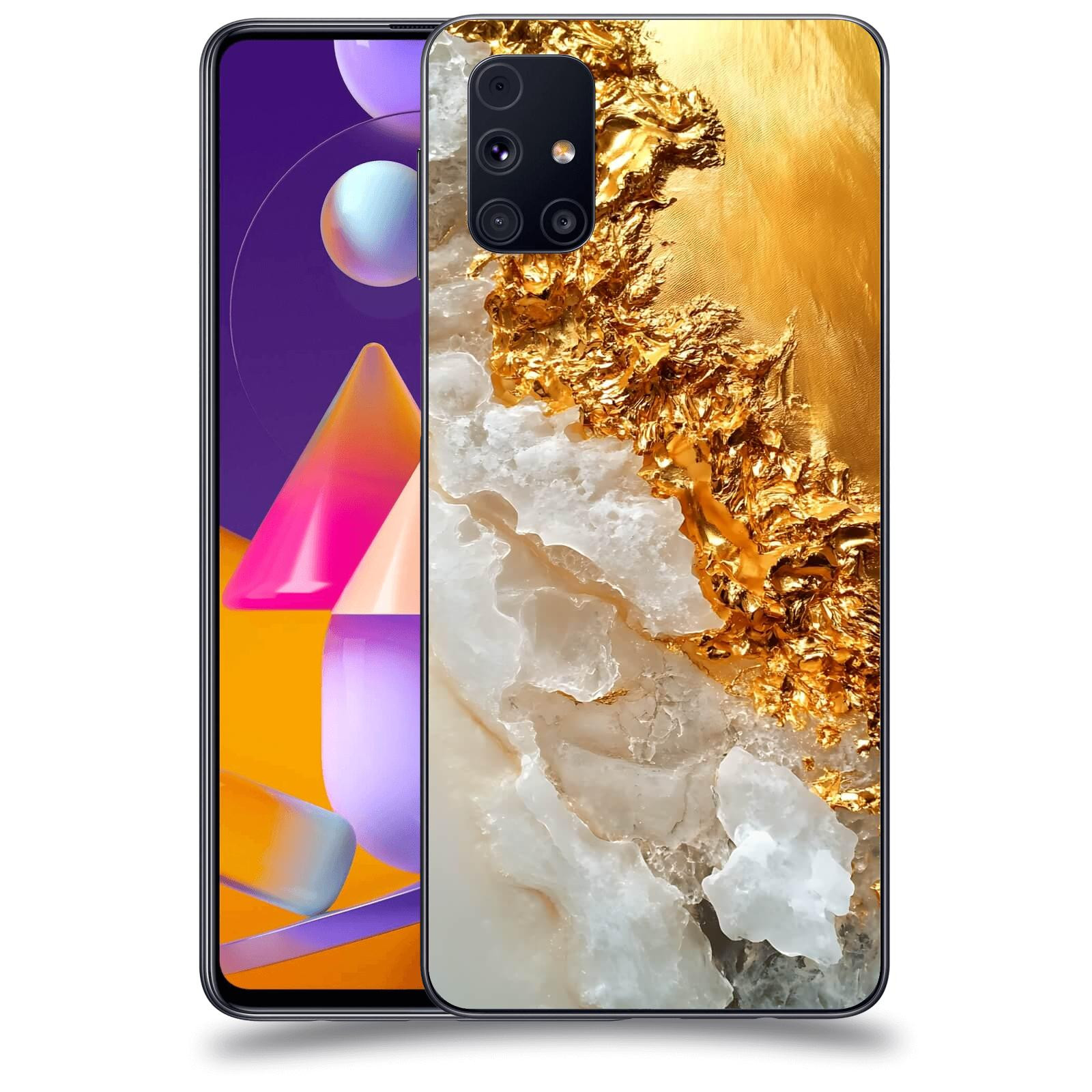 ACOVER Kryt na mobil Samsung Galaxy M31s - Liquid Gold III