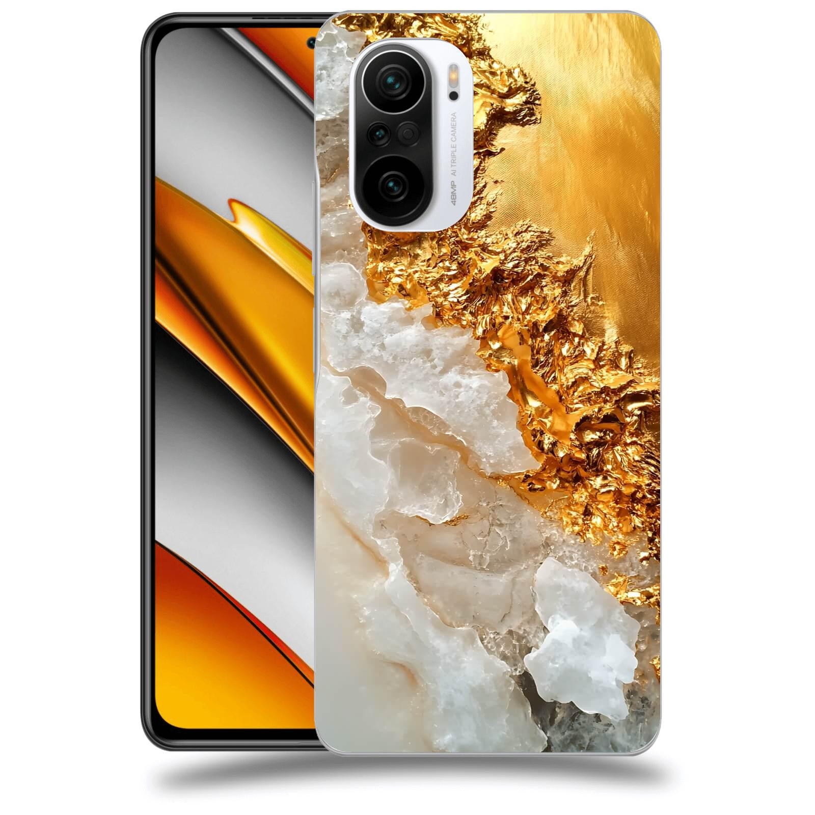 ACOVER Kryt na mobil Xiaomi Poco F3 - Liquid Gold III