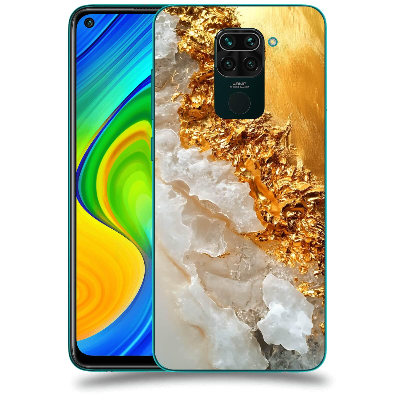 ACOVER Kryt na mobil Xiaomi Redmi Note 9 - Liquid Gold III