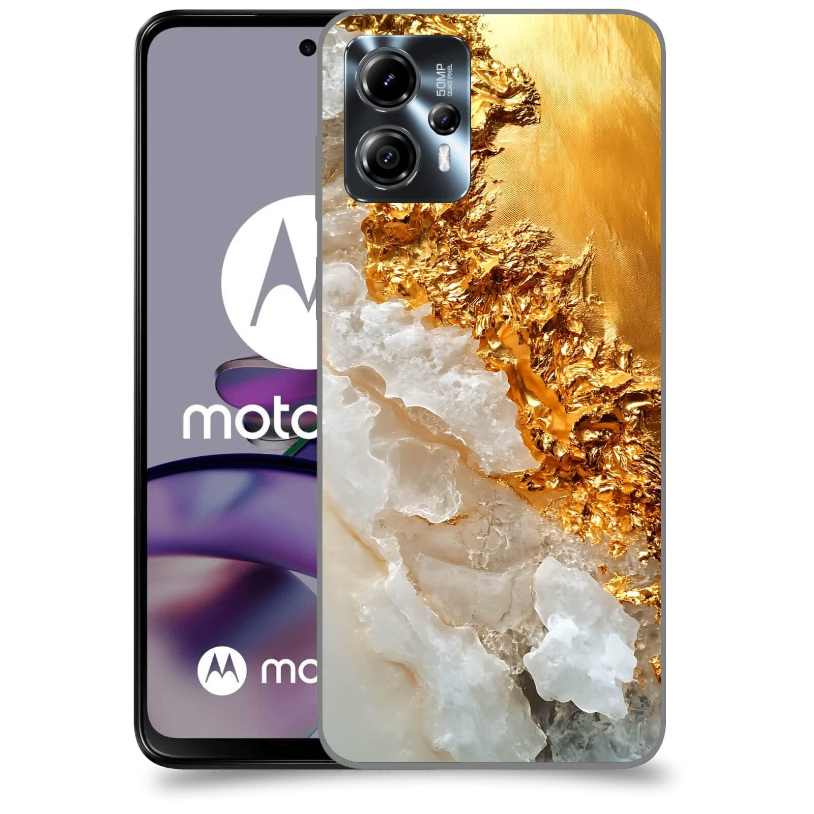 ACOVER Kryt na mobil Motorola Moto G13 - Liquid Gold III
