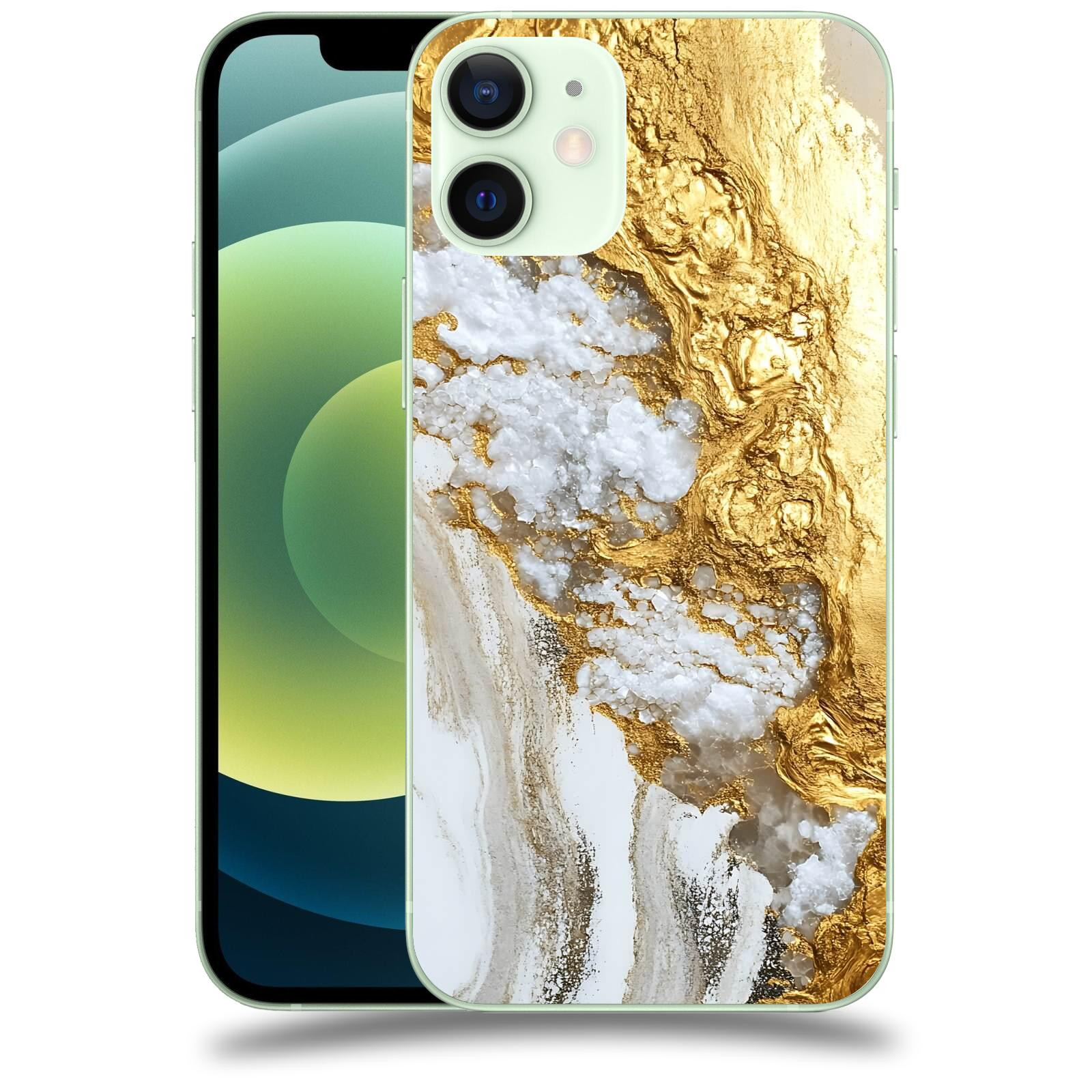 ACOVER Kryt na mobil Apple iPhone 12 mini - Liquid Gold V