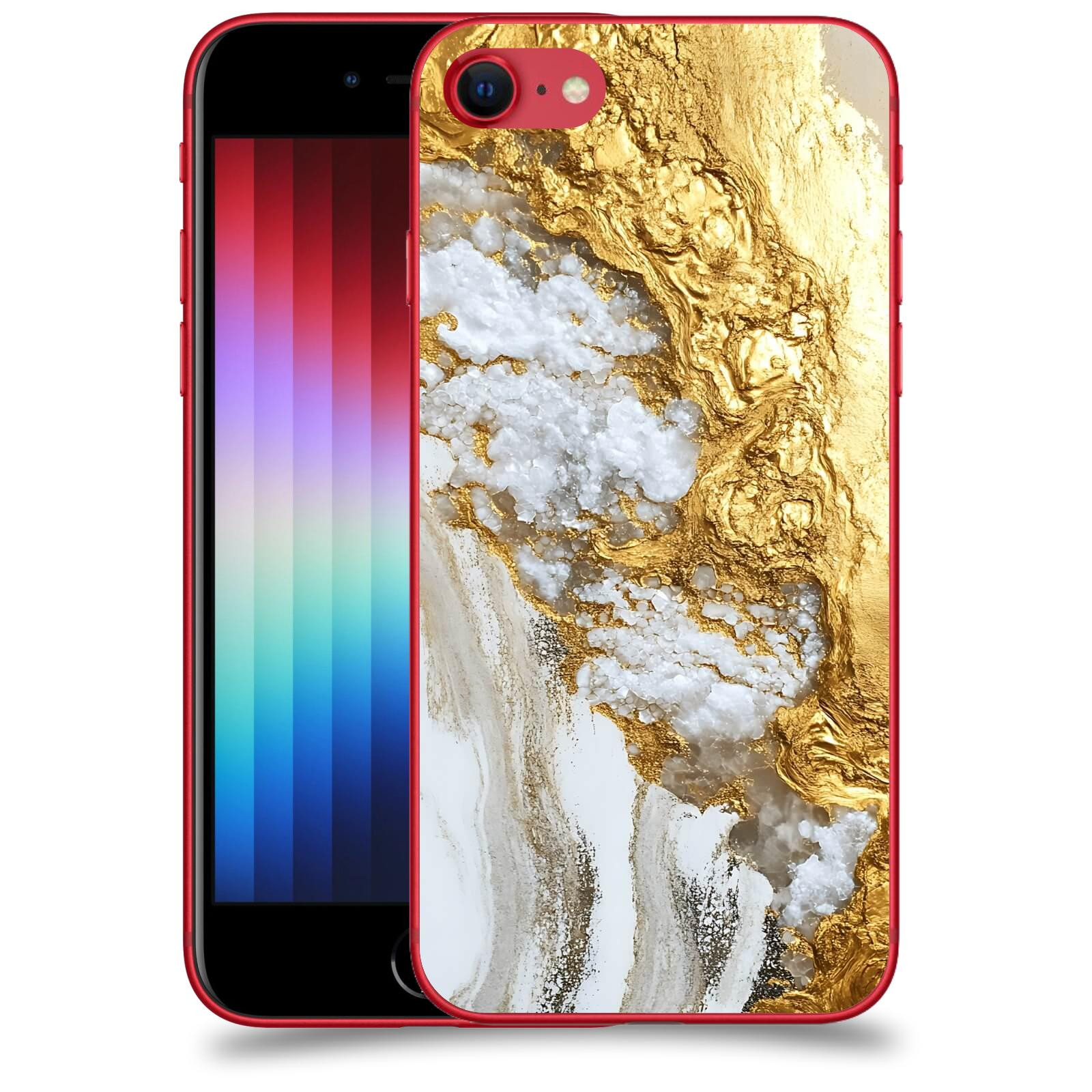 ACOVER Kryt na mobil Apple iPhone SE 2022 - Liquid Gold V