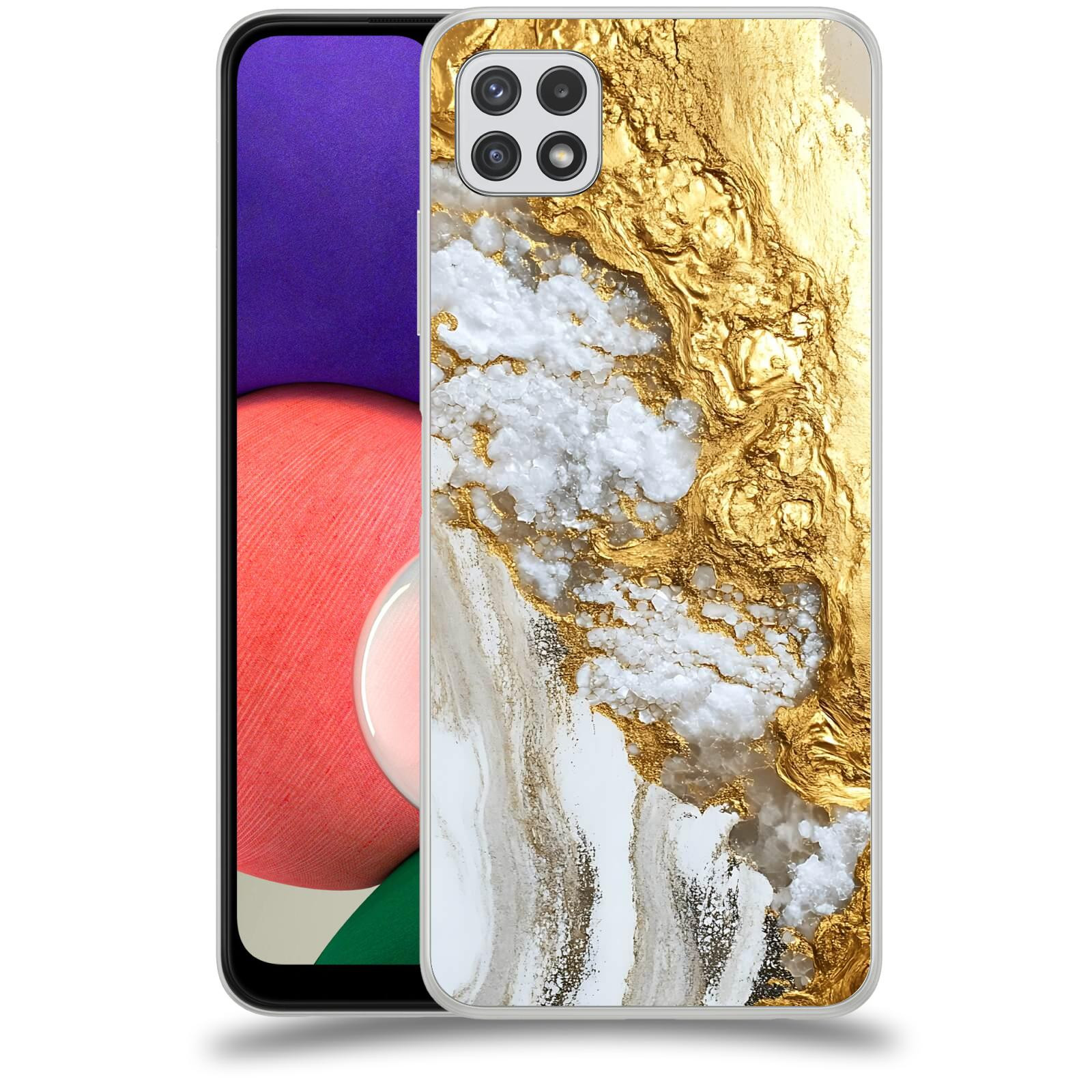 ACOVER Kryt na mobil Samsung Galaxy A22 A225F - Liquid Gold V