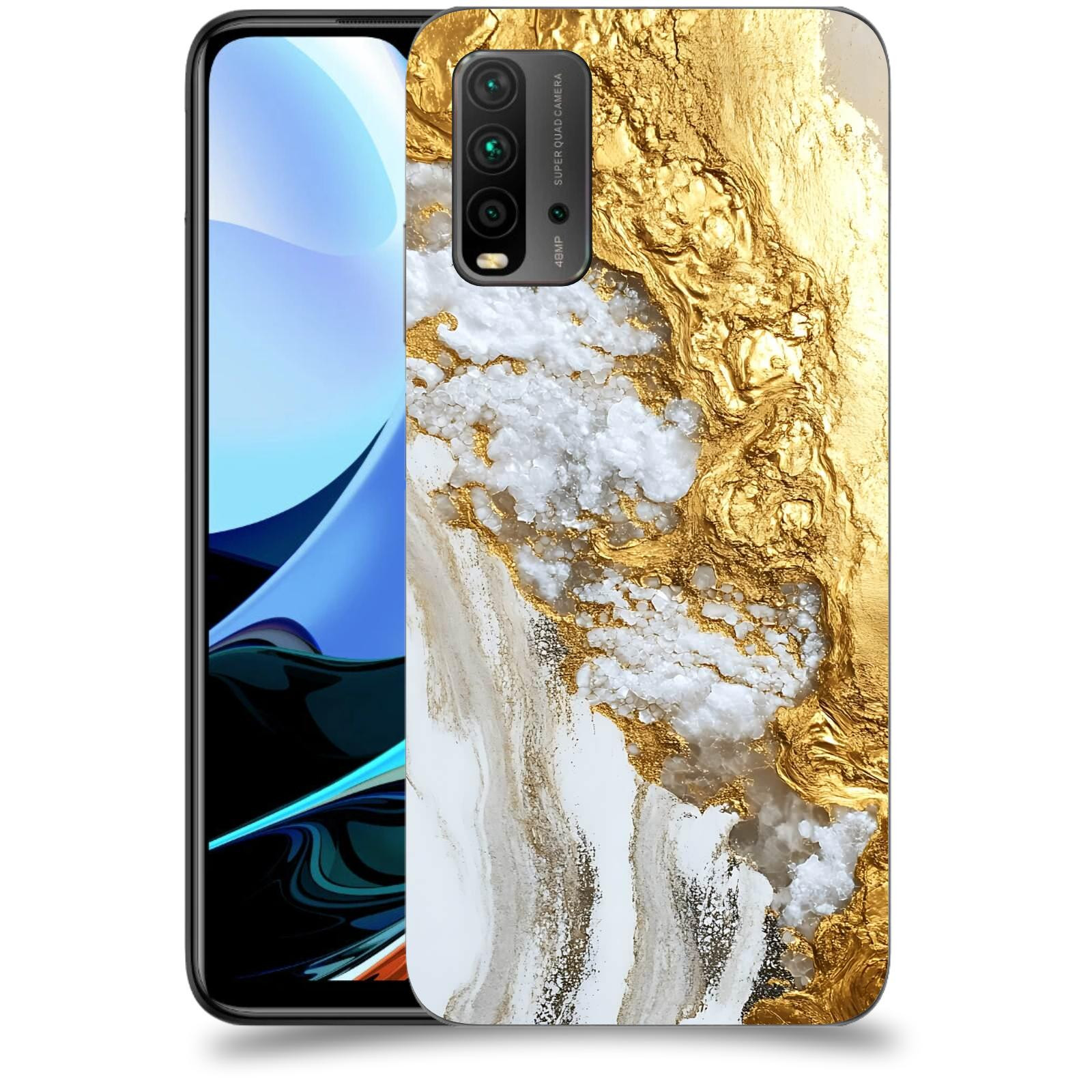 ACOVER Kryt na mobil Xiaomi Redmi 9T - Liquid Gold V