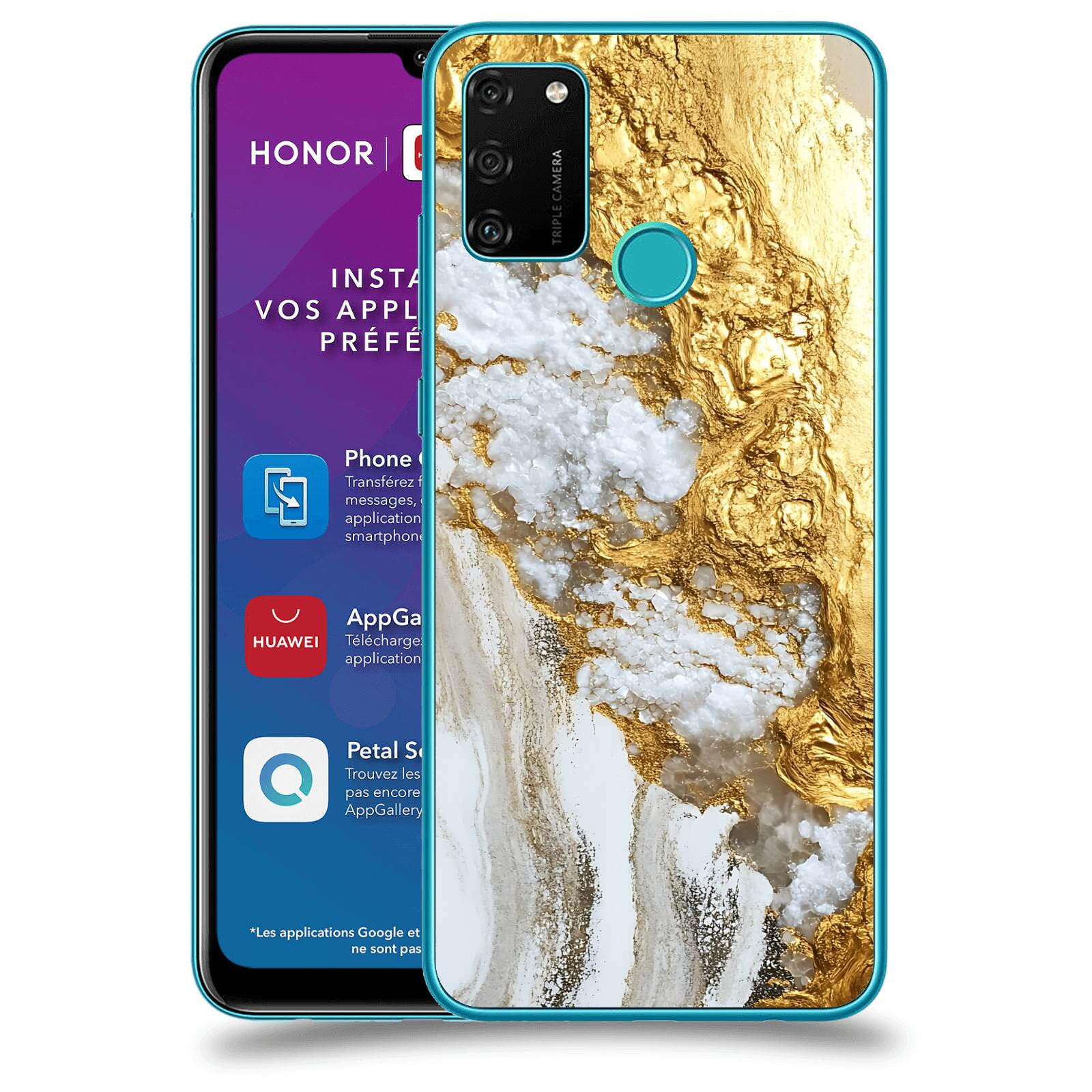 ACOVER Kryt na mobil Honor 9A - Liquid Gold V