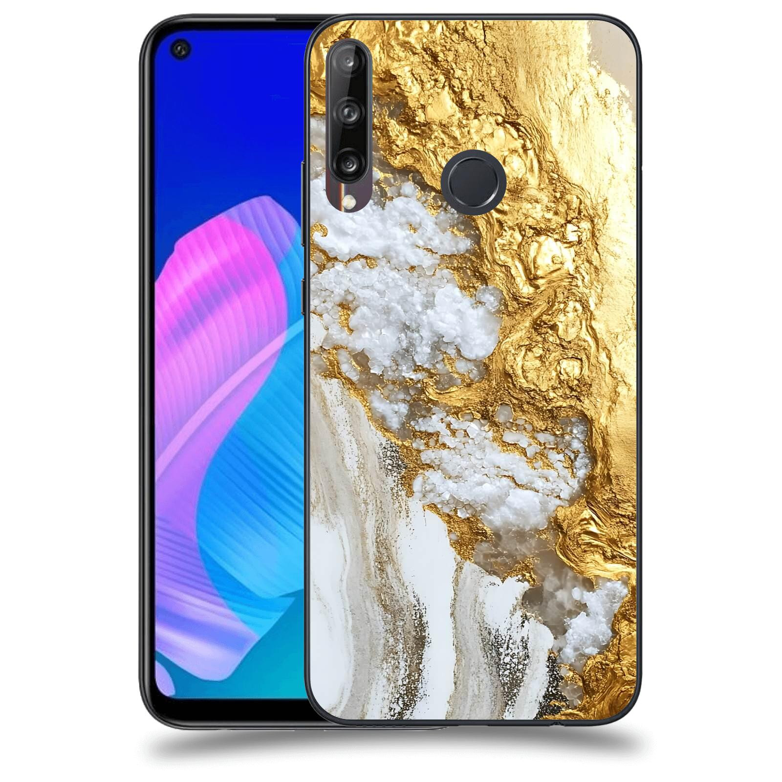 ACOVER Kryt na mobil Huawei P40 Lite E - Liquid Gold V