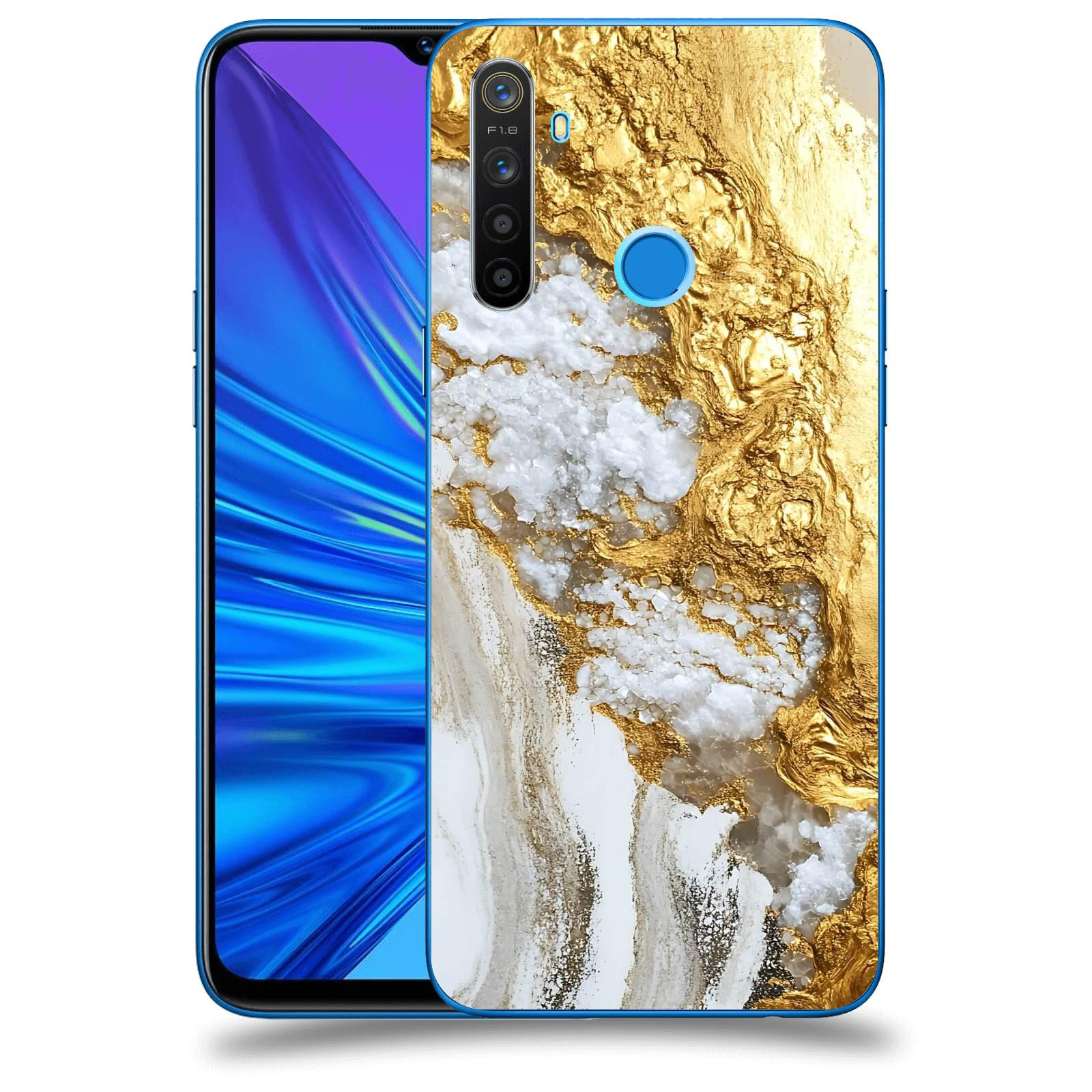 ACOVER Kryt na mobil Realme 5 - Liquid Gold V