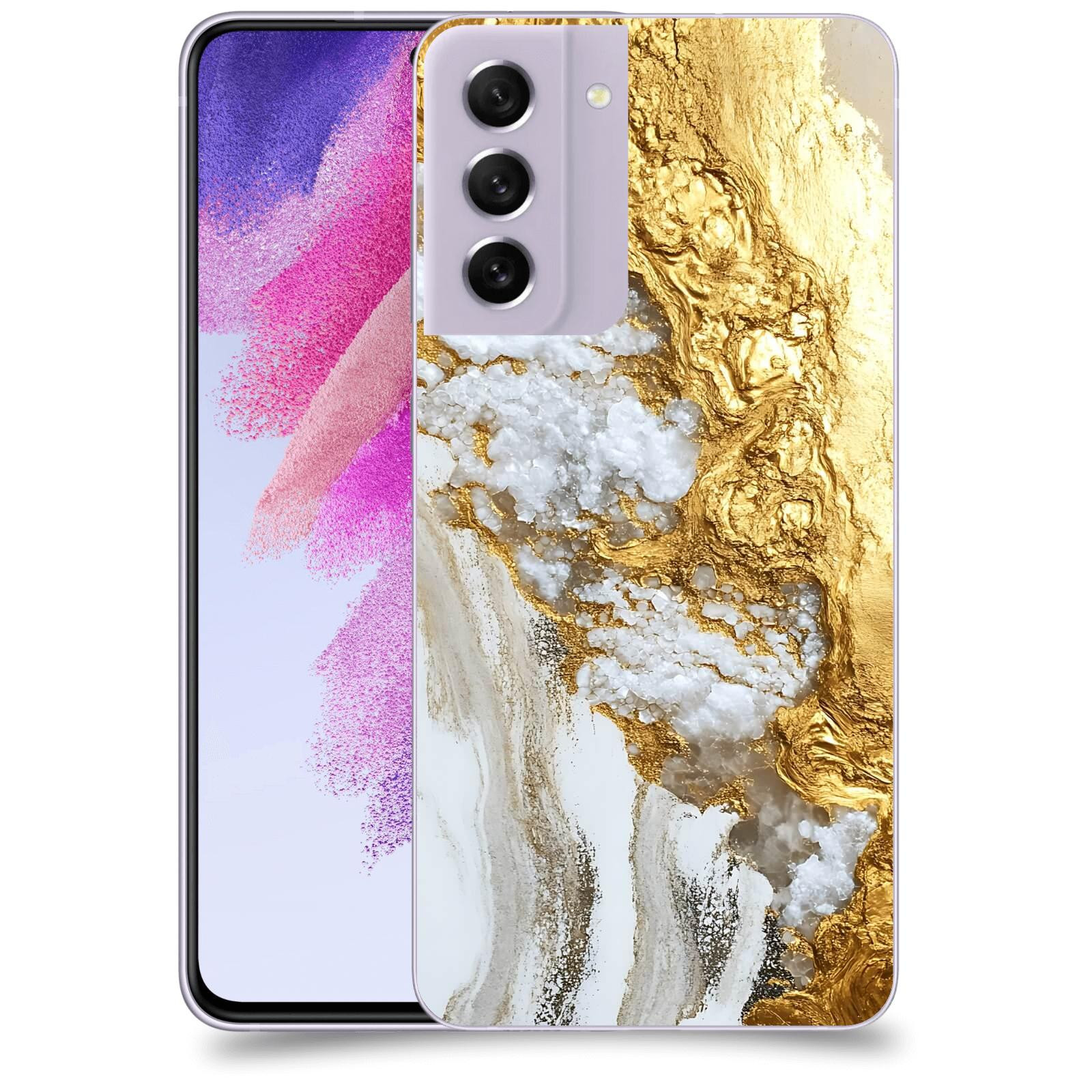 ACOVER Kryt na mobil Samsung Galaxy S21 FE 5G - Liquid Gold V