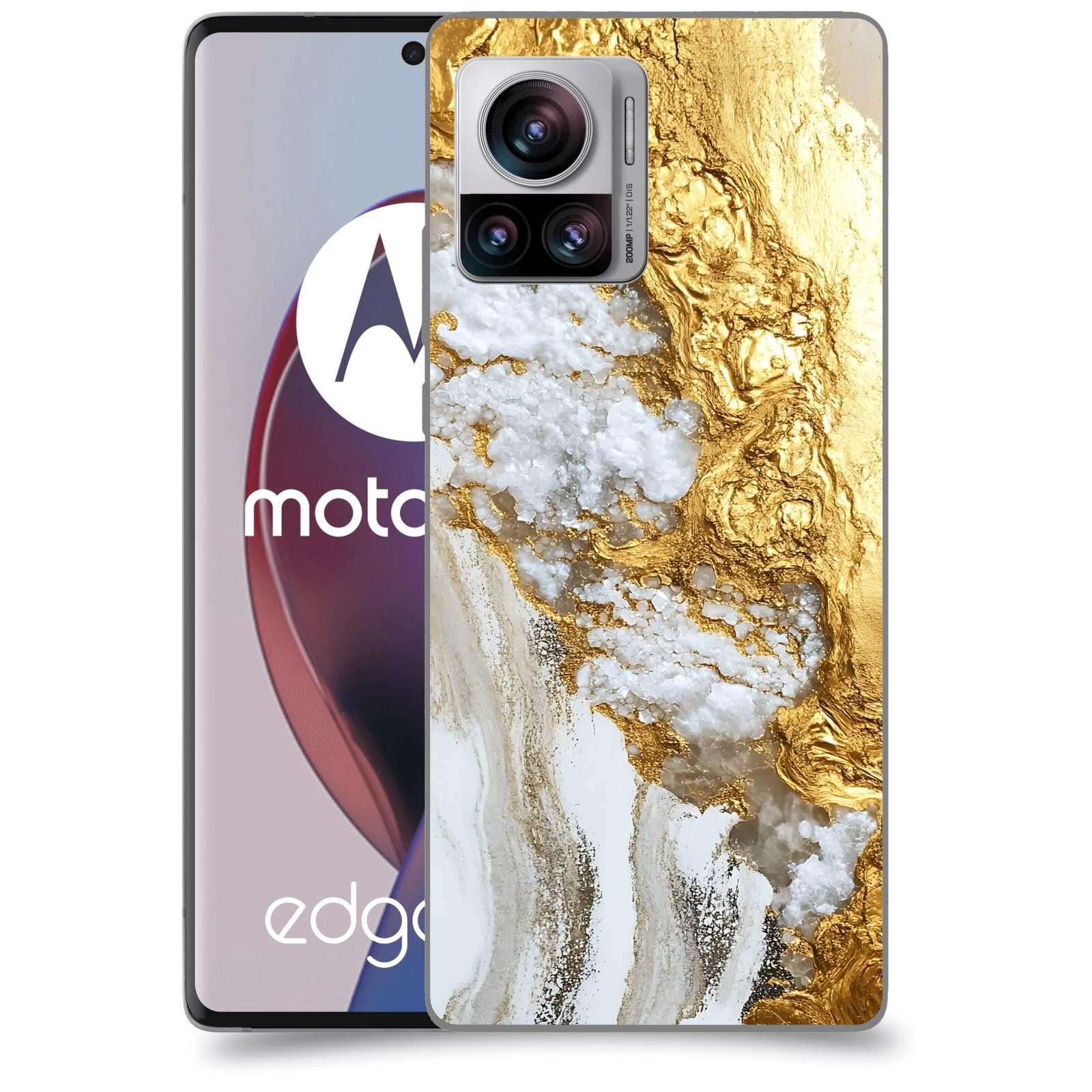 ACOVER Kryt na mobil Motorola Edge 30 Ultra - Liquid Gold V