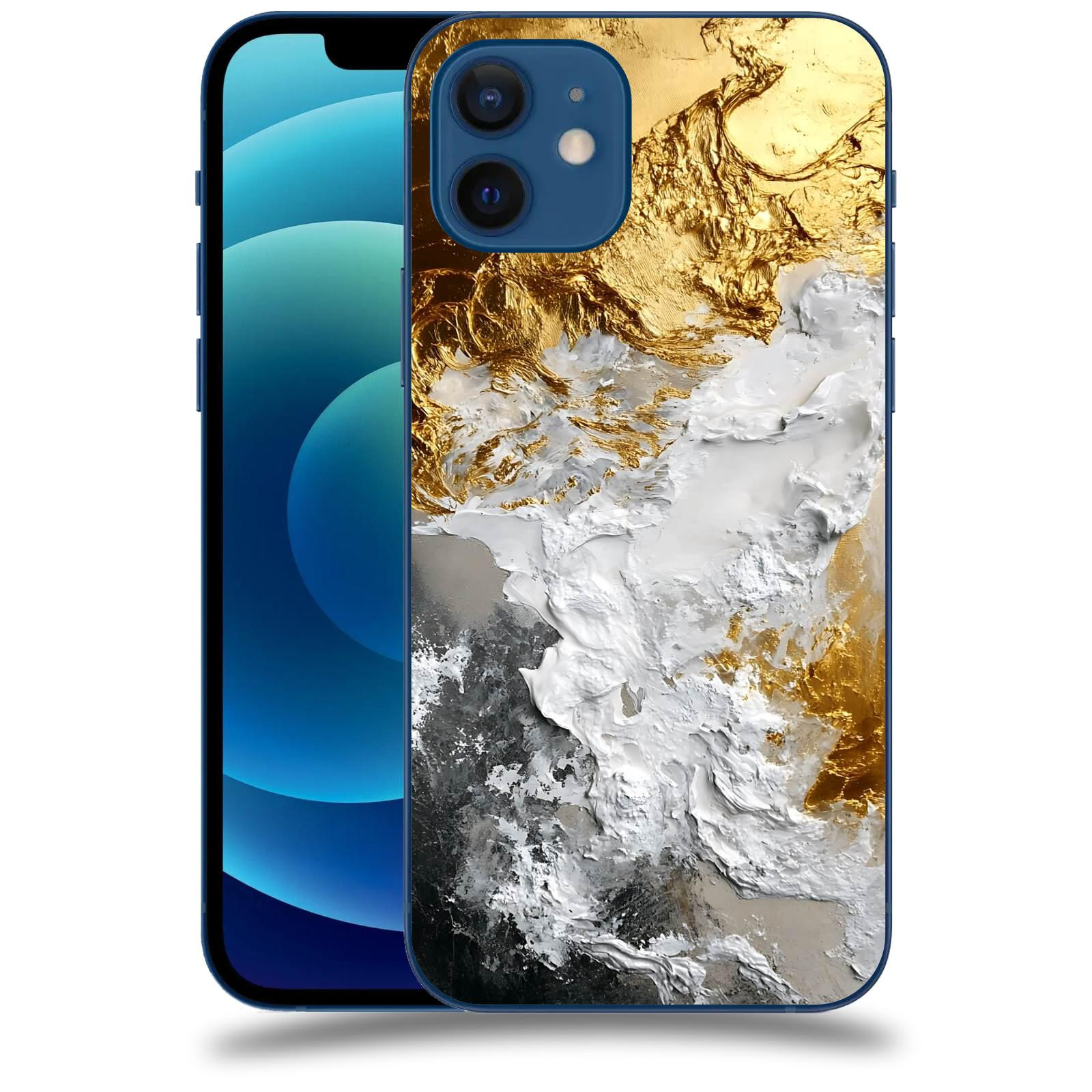 ACOVER Kryt na mobil Apple iPhone 12 - Liquid Gold VI