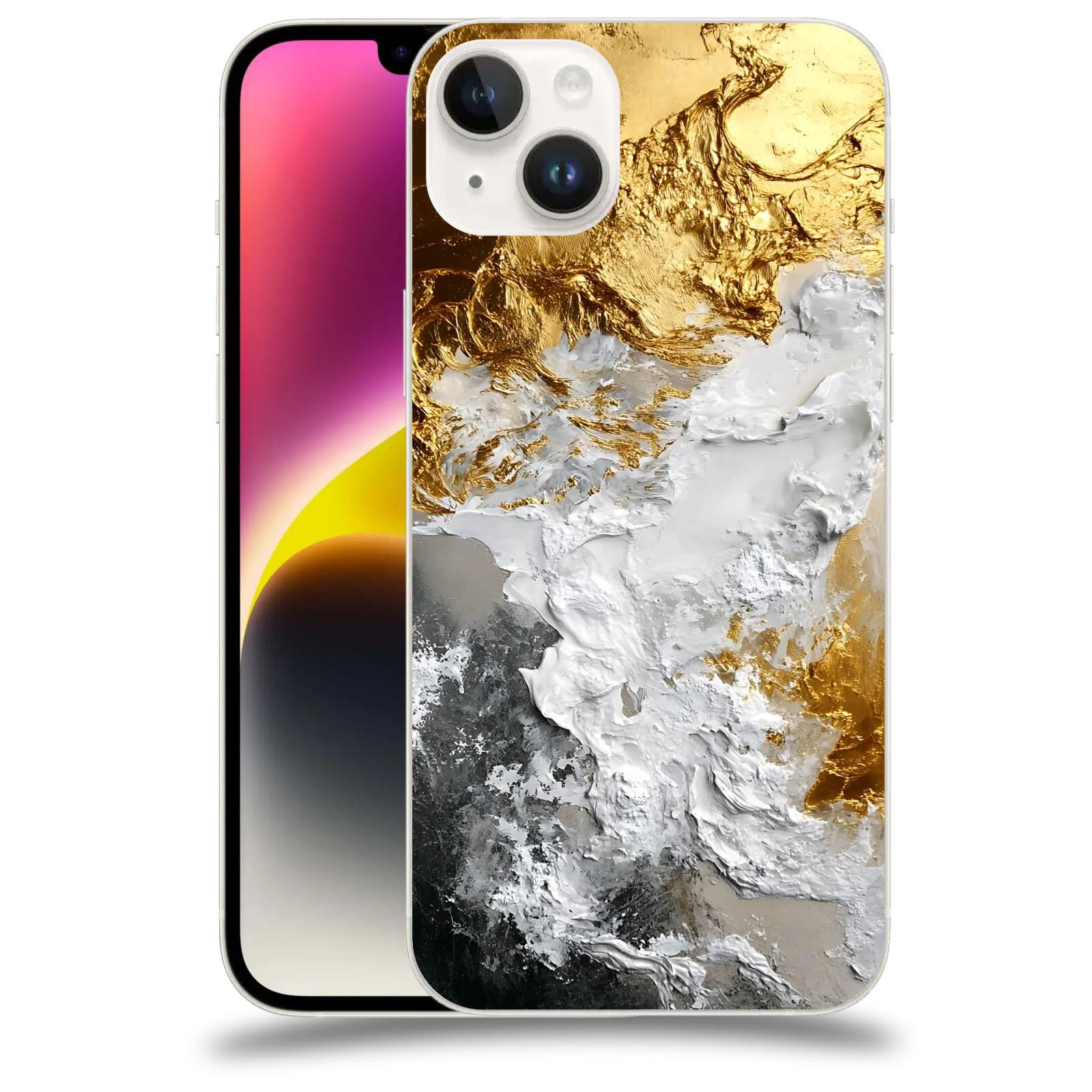ACOVER Kryt na mobil Apple iPhone 14 Plus - Liquid Gold VI