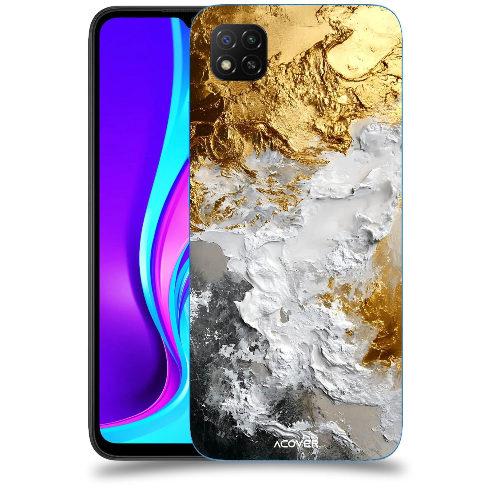 ACOVER Kryt na mobil Xiaomi Redmi 9C - Liquid Gold VI
