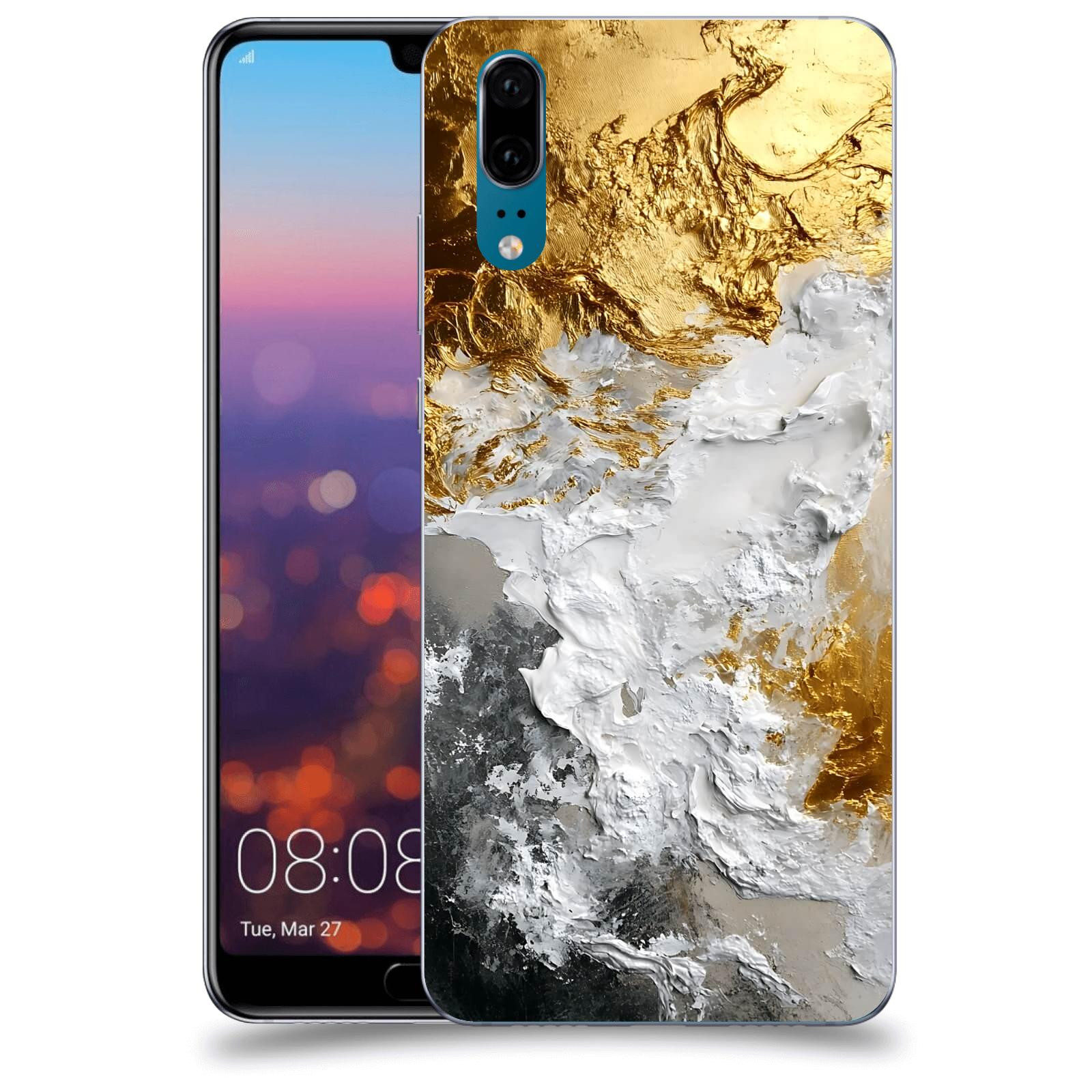 ACOVER Kryt na mobil Huawei P20 - Liquid Gold VI