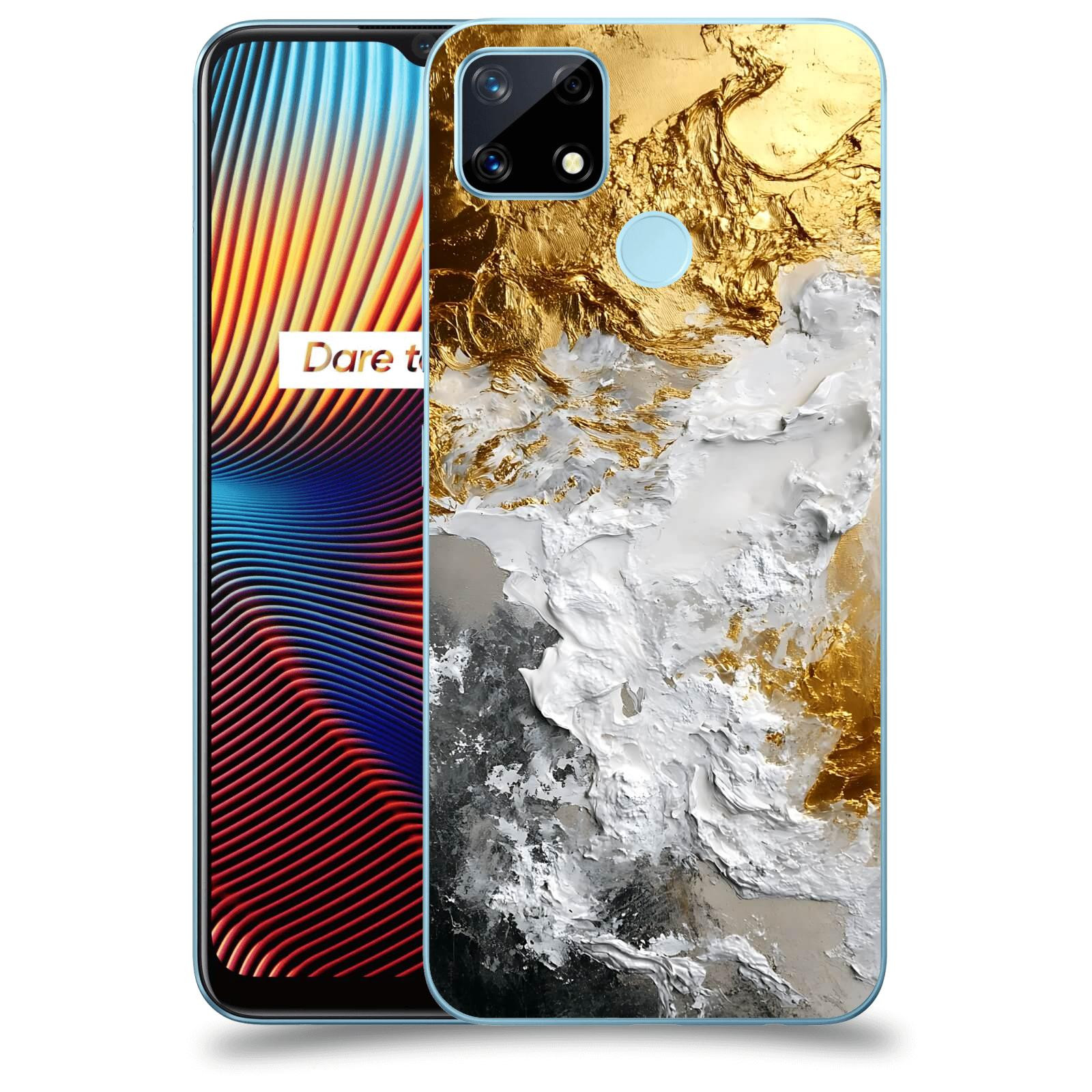 ACOVER Kryt na mobil Realme 7i - Liquid Gold VI