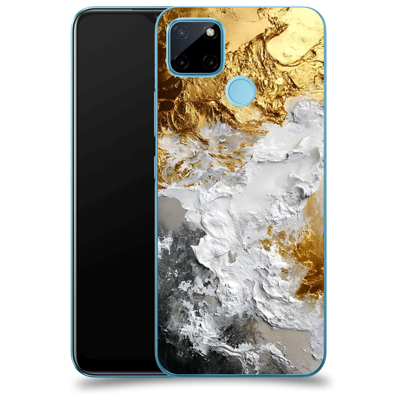 ACOVER Kryt na mobil Realme C21Y - Liquid Gold VI