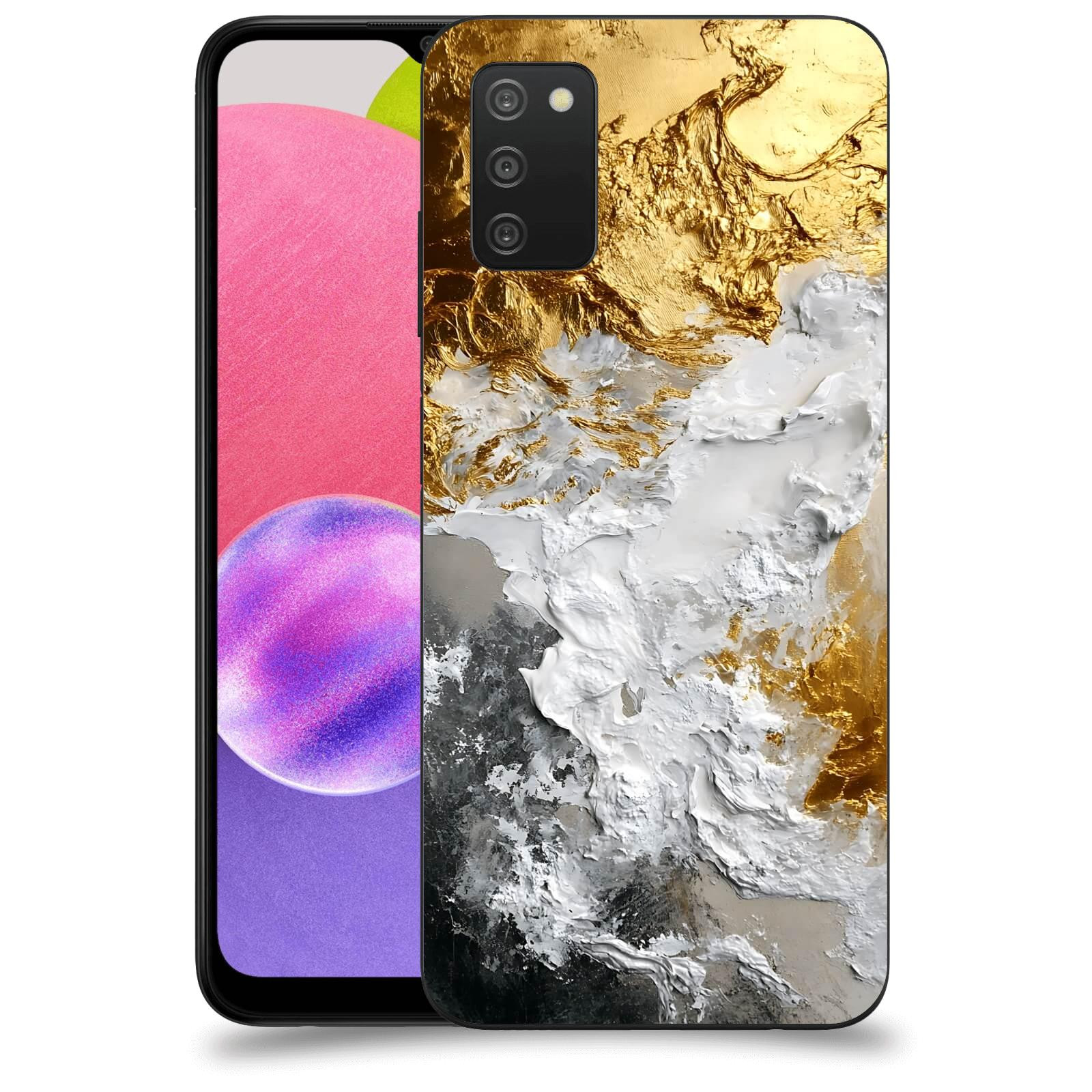 ACOVER Kryt na mobil Samsung Galaxy A03s A037G - Liquid Gold VI