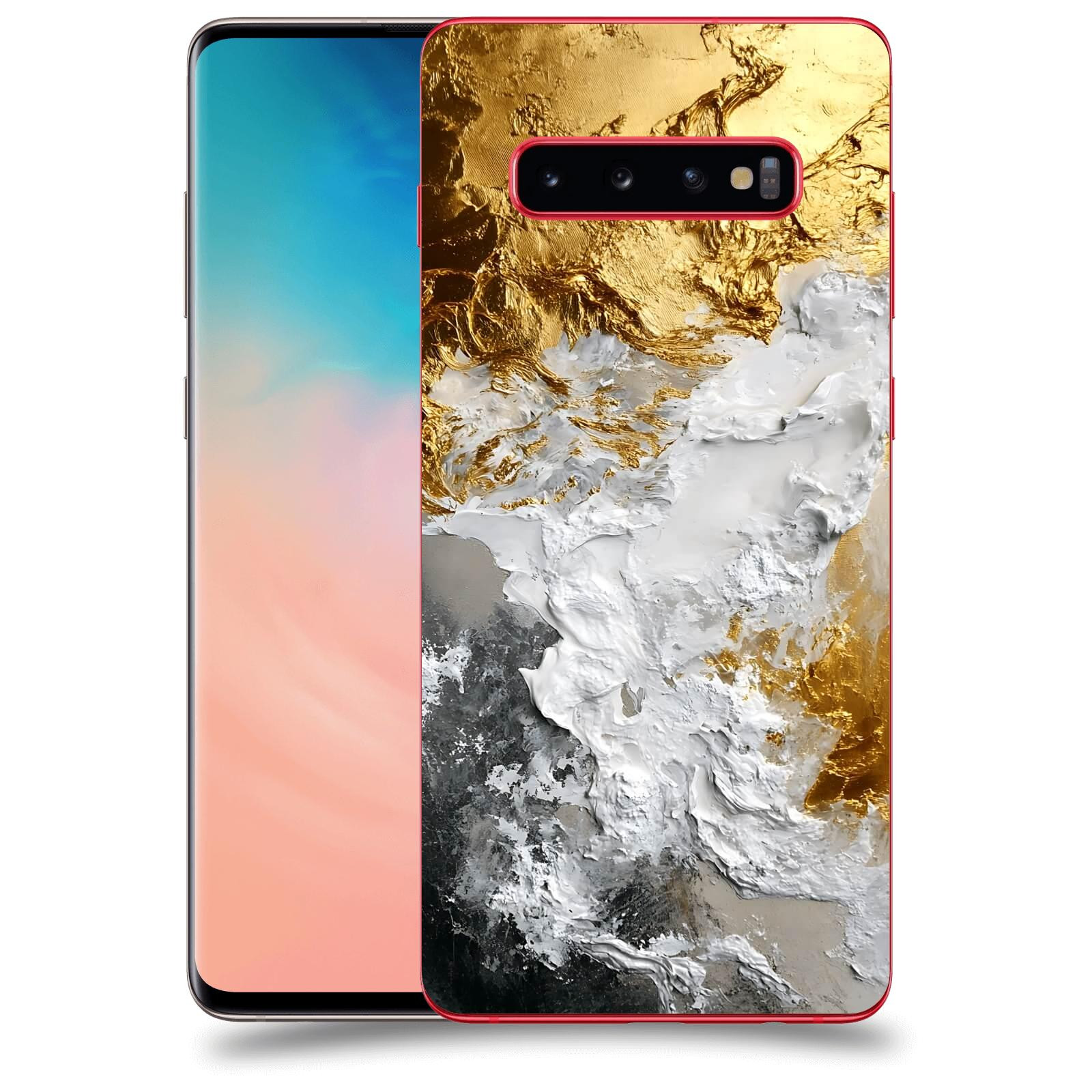ACOVER Kryt na mobil Samsung Galaxy S10 Plus G975 - Liquid Gold VI