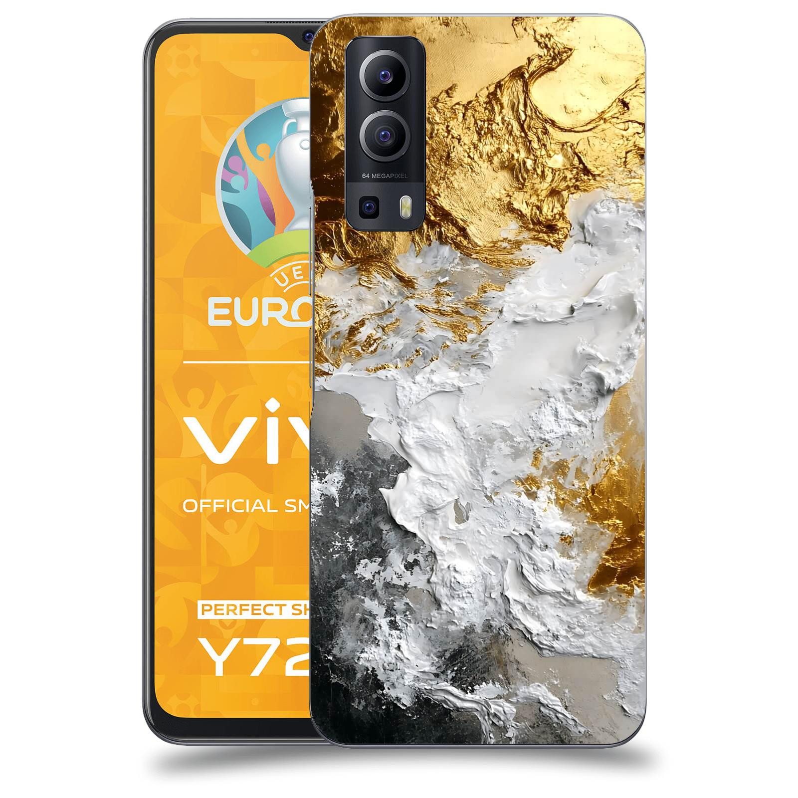 ACOVER Kryt na mobil Vivo Y72 5G - Liquid Gold VI