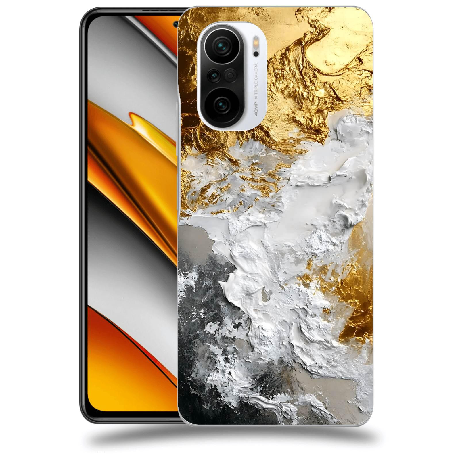 ACOVER Kryt na mobil Xiaomi Poco F3 - Liquid Gold VI