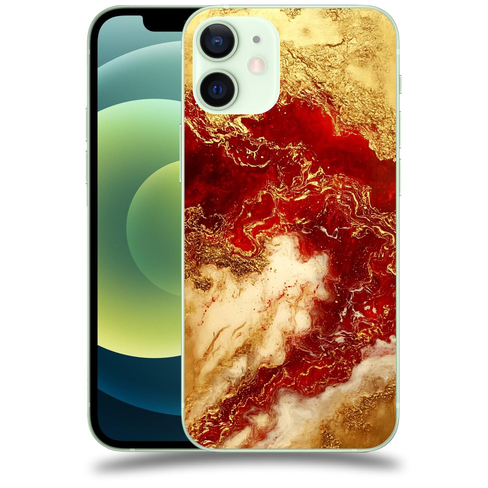 ACOVER Kryt na mobil Apple iPhone 12 mini - Golden Blood I