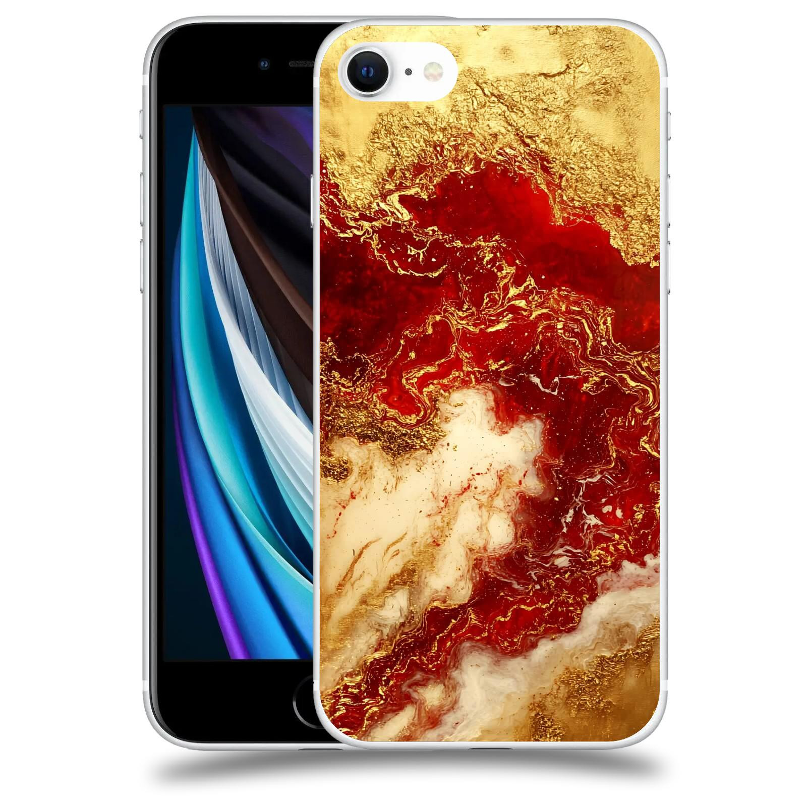 ACOVER Kryt na mobil Apple iPhone SE 2020 - Golden Blood I