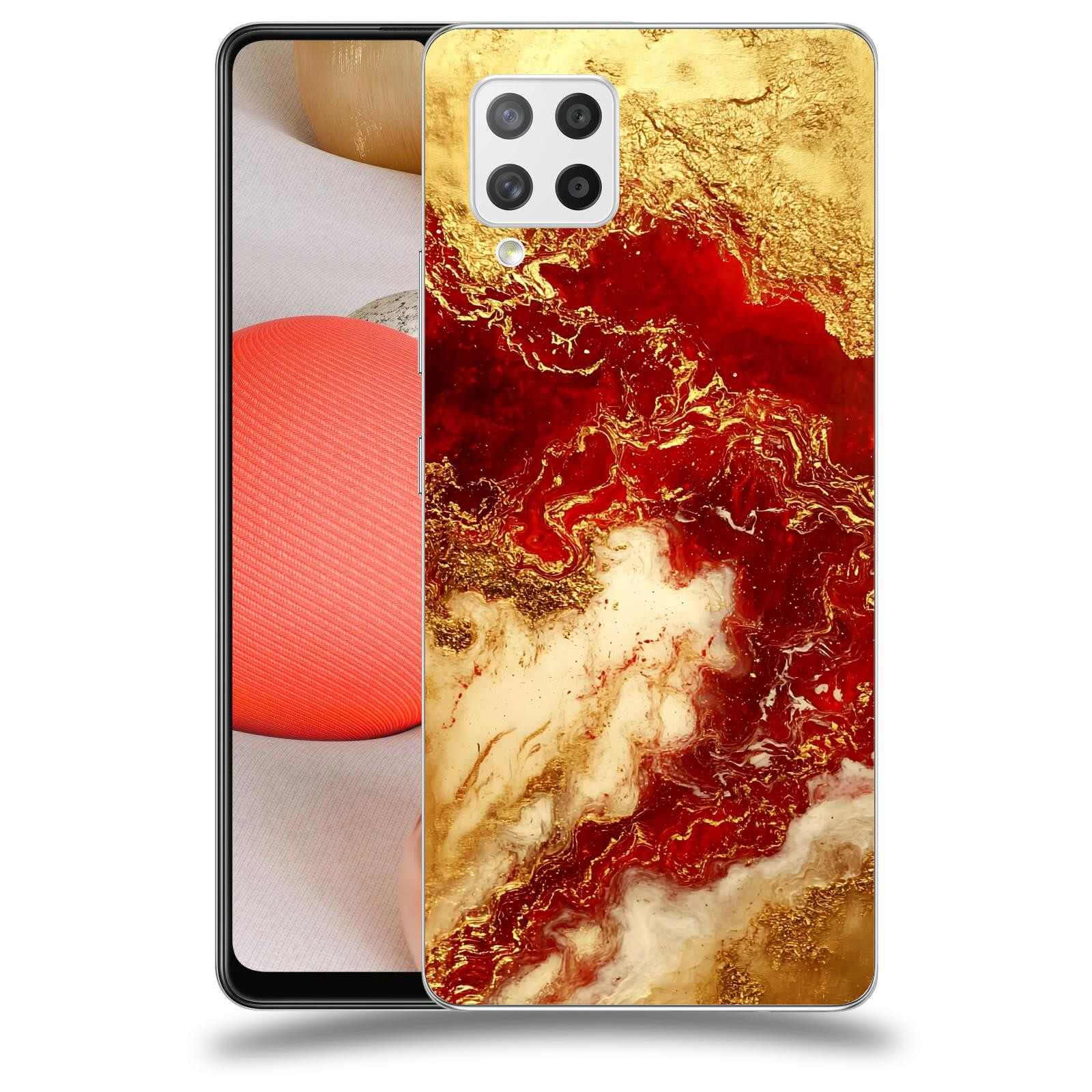 ACOVER Kryt na mobil Samsung Galaxy A42 A426B - Golden Blood I