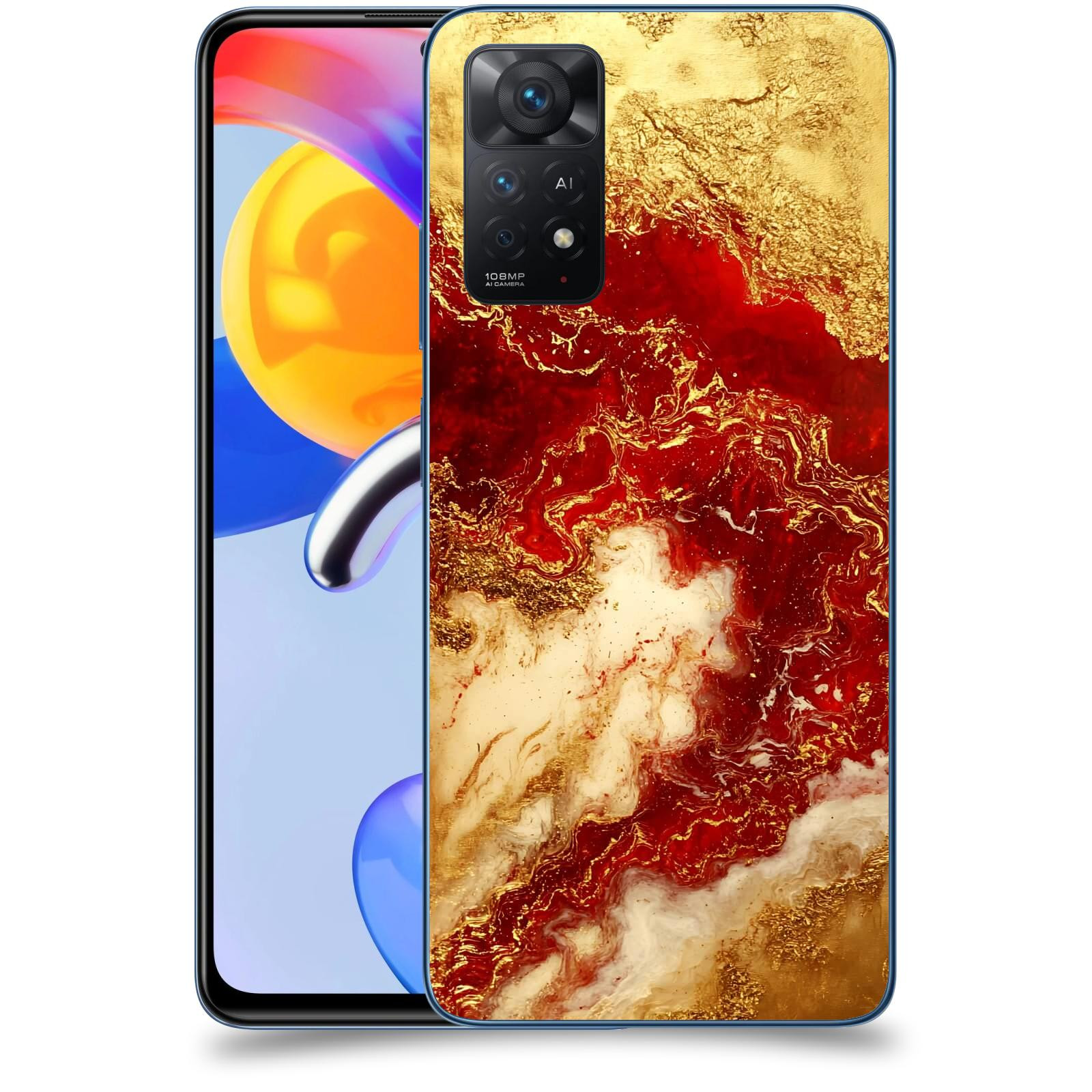 ACOVER Kryt na mobil Xiaomi Redmi Note 11 Pro 5G - Golden Blood I