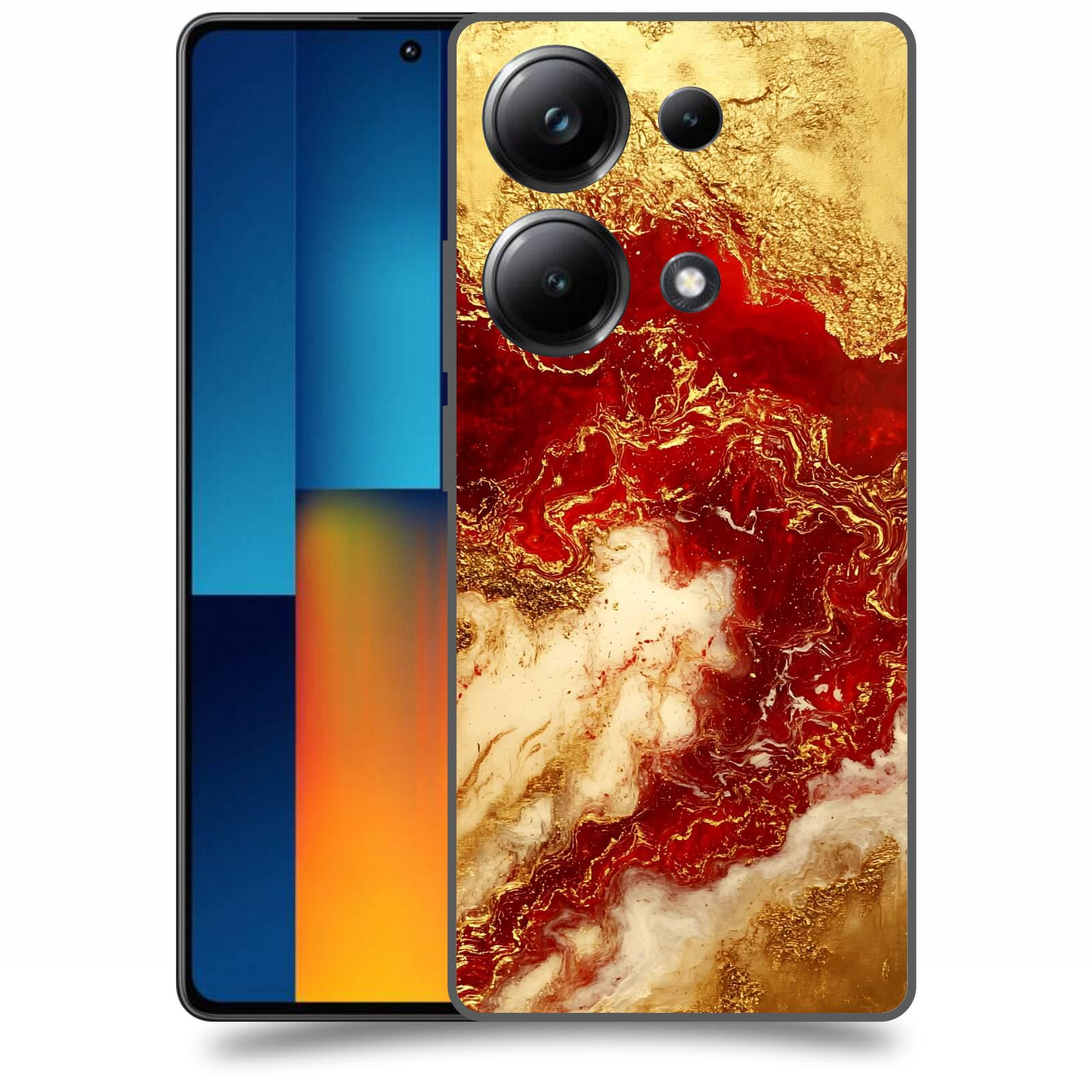 ACOVER Kryt na mobil Poco M6 - Golden Blood I