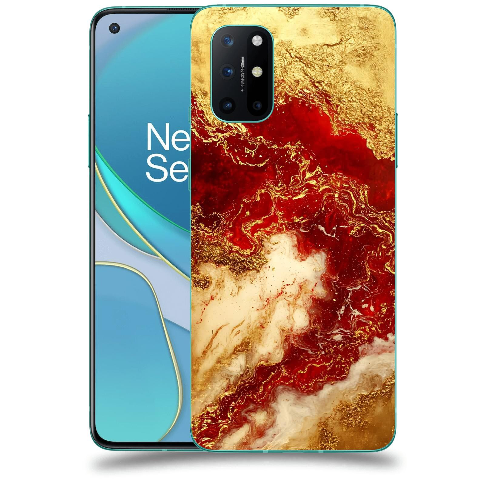 ACOVER Kryt na mobil OnePlus 8T - Golden Blood I