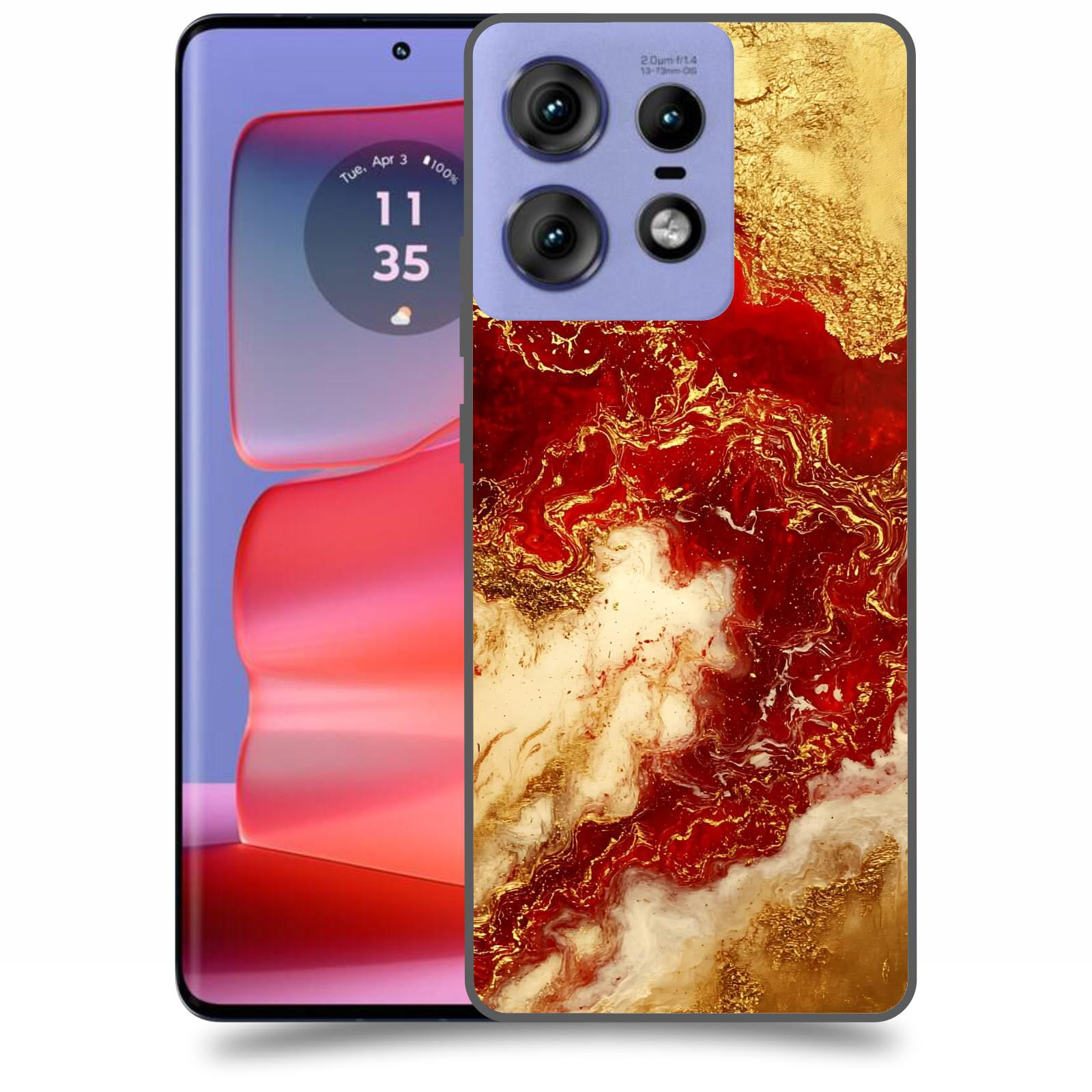 ACOVER Kryt na mobil Motorola Edge 50 Pro - Golden Blood I