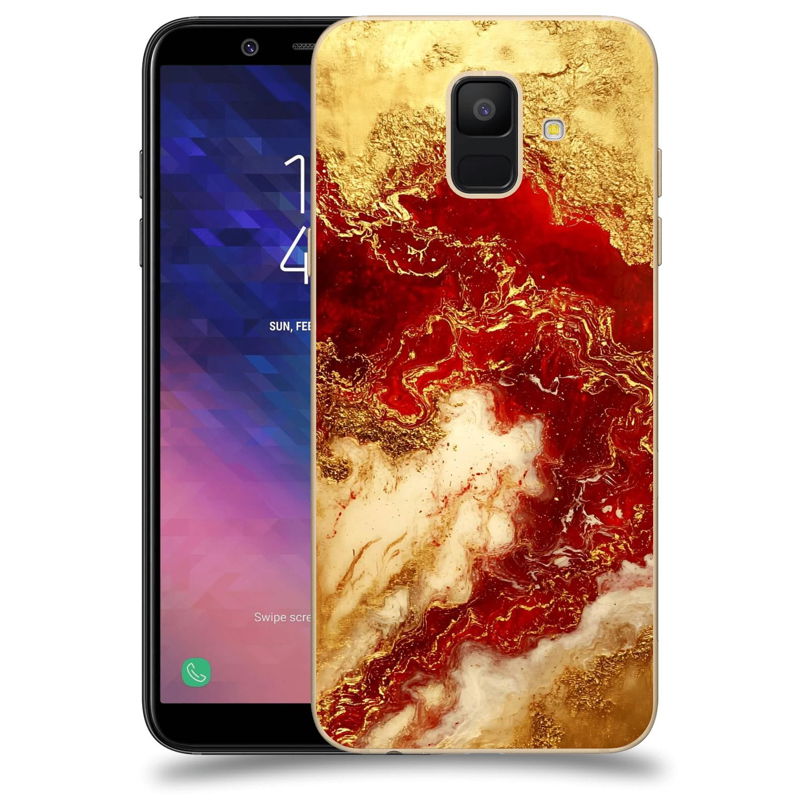 ACOVER Kryt na mobil Samsung Galaxy A6 A600F - Golden Blood I