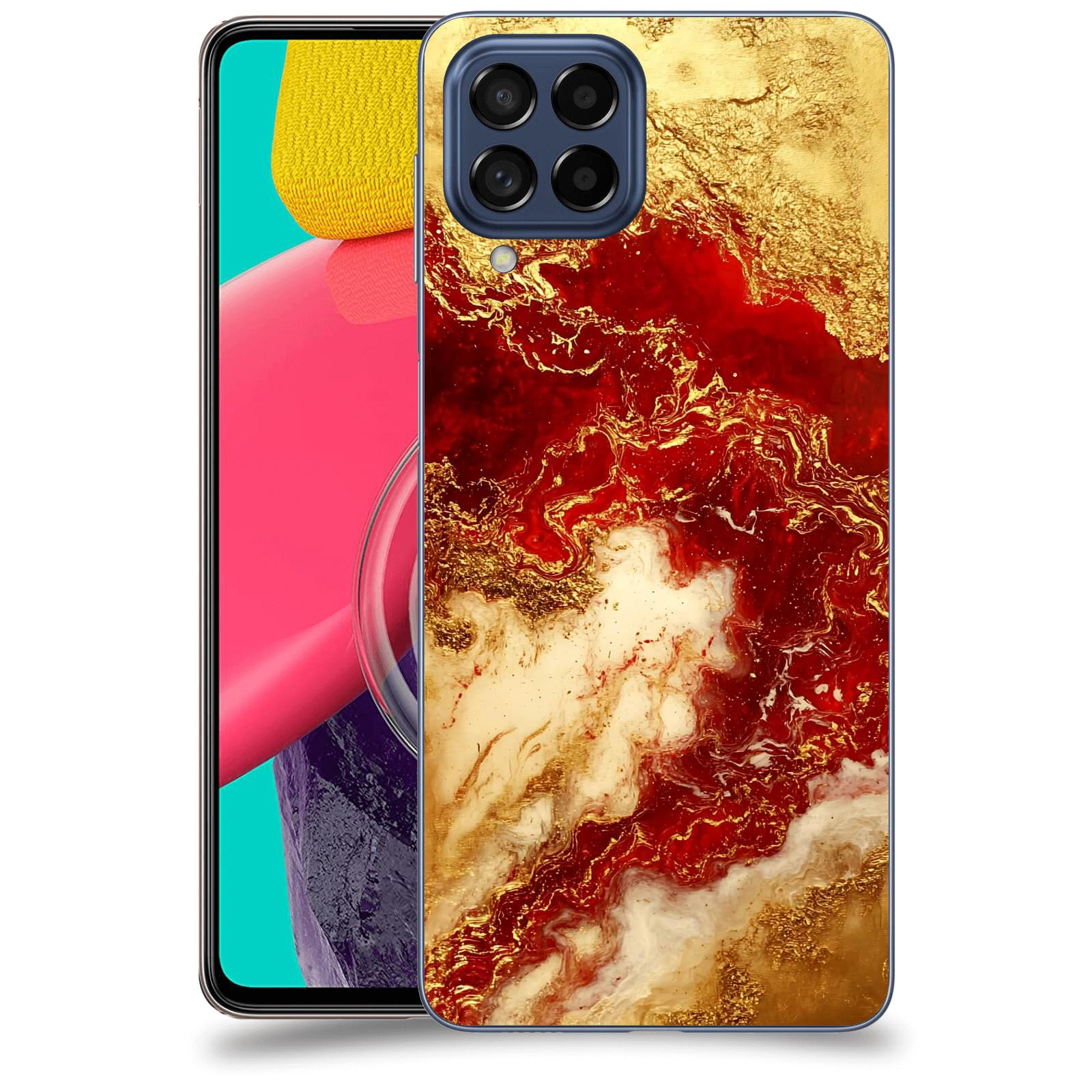 ACOVER Kryt na mobil Samsung Galaxy M53 5G - Golden Blood I