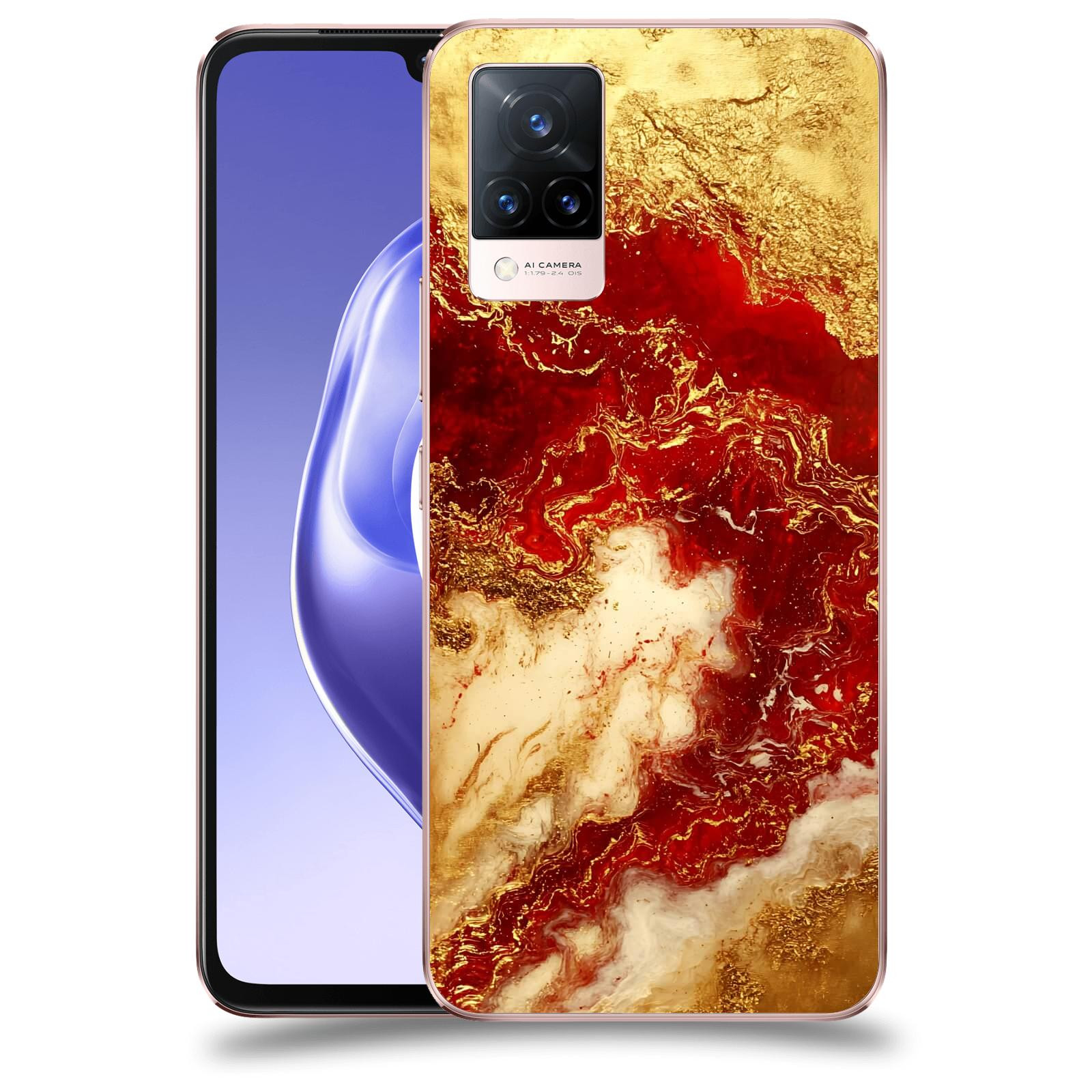 ACOVER Kryt na mobil Vivo V21 5G - Golden Blood I
