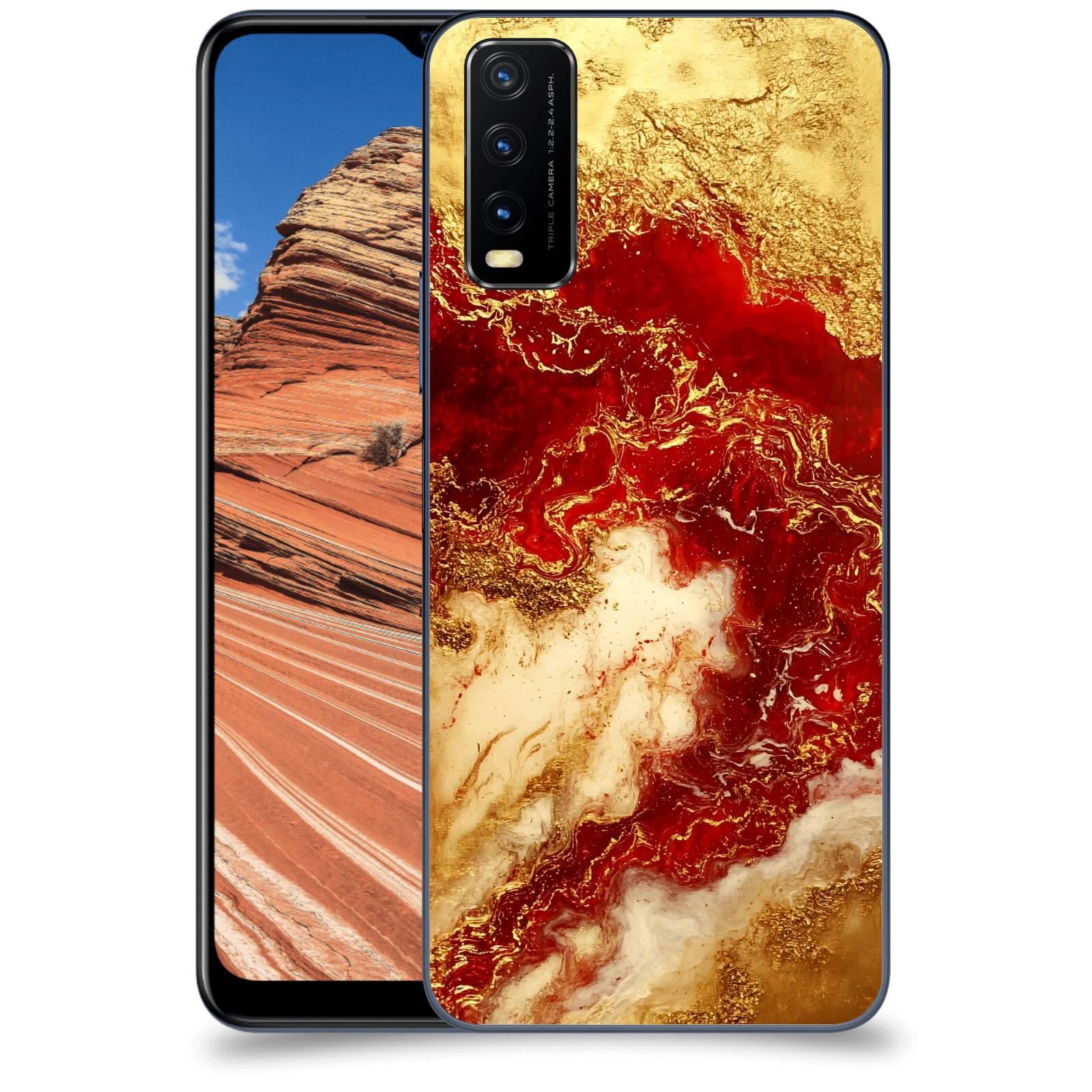 ACOVER Kryt na mobil Vivo Y20s - Golden Blood I