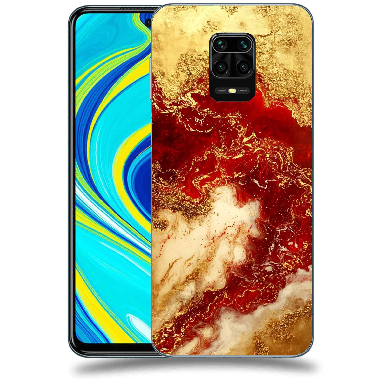ACOVER Kryt na mobil Xiaomi Redmi Note 9S - Golden Blood I
