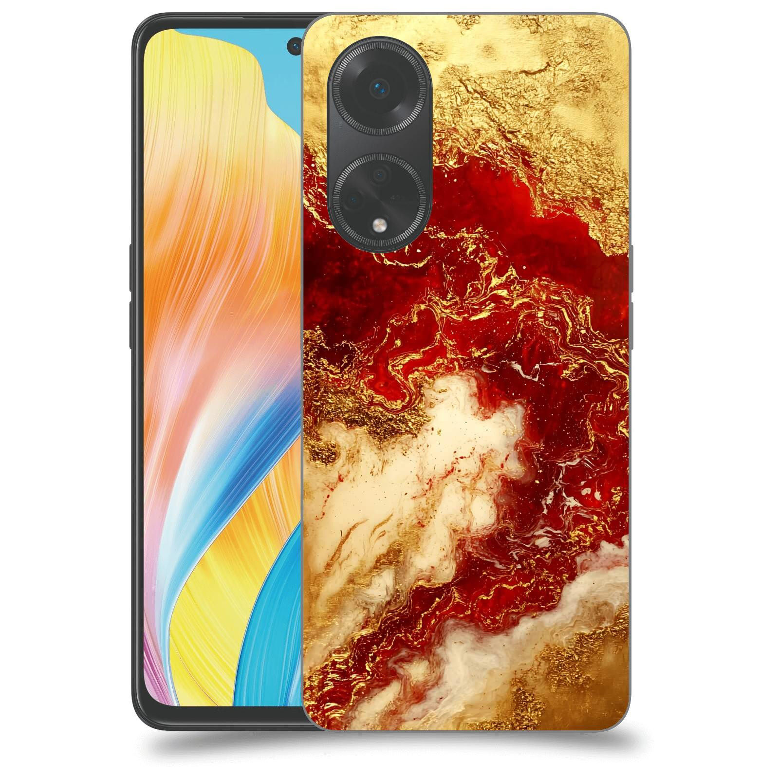 ACOVER Kryt na mobil OPPO A98 5G - Golden Blood I