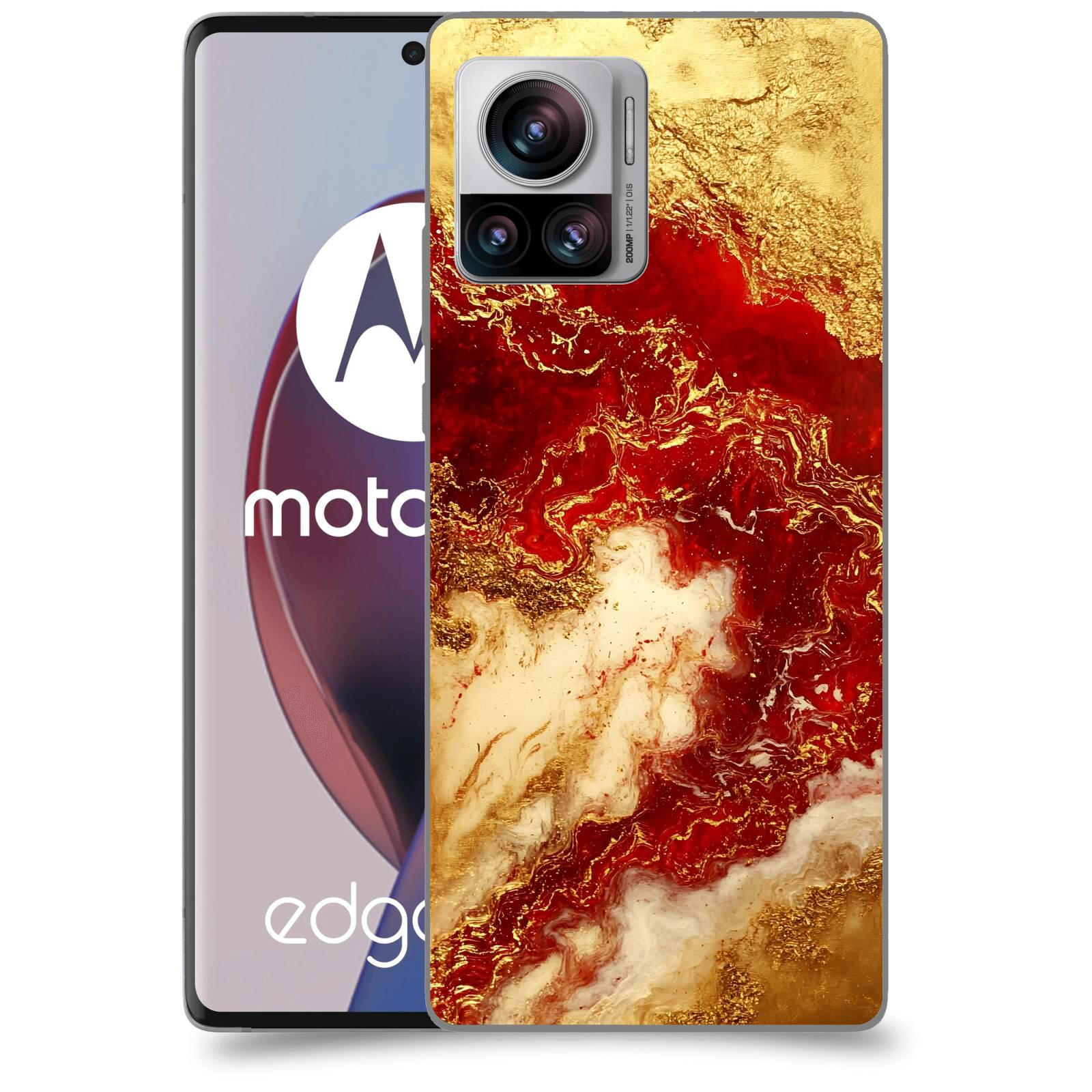 ACOVER Kryt na mobil Motorola Edge 30 Ultra - Golden Blood I