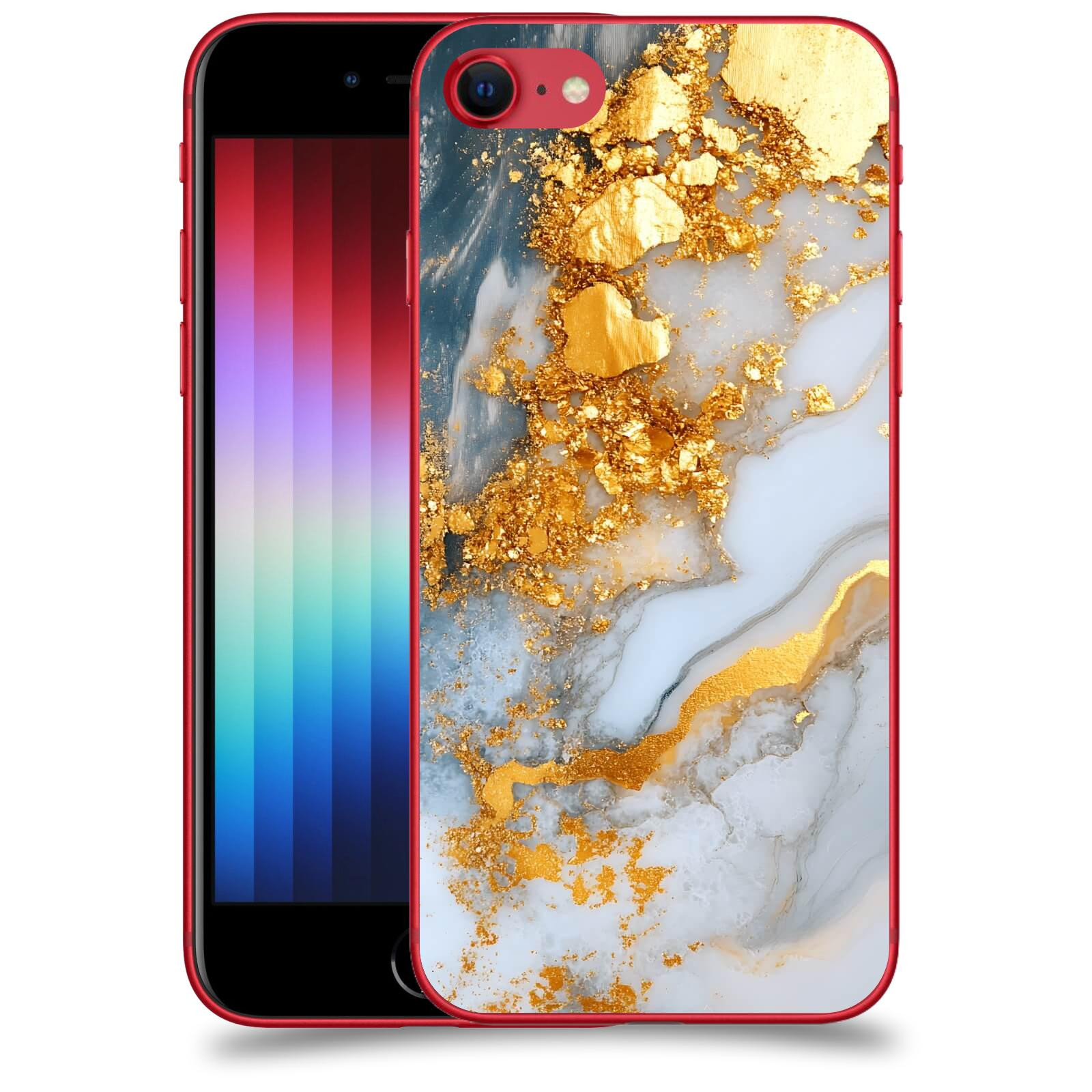 ACOVER Kryt na mobil Apple iPhone SE 2022 - Liquid Gold VII