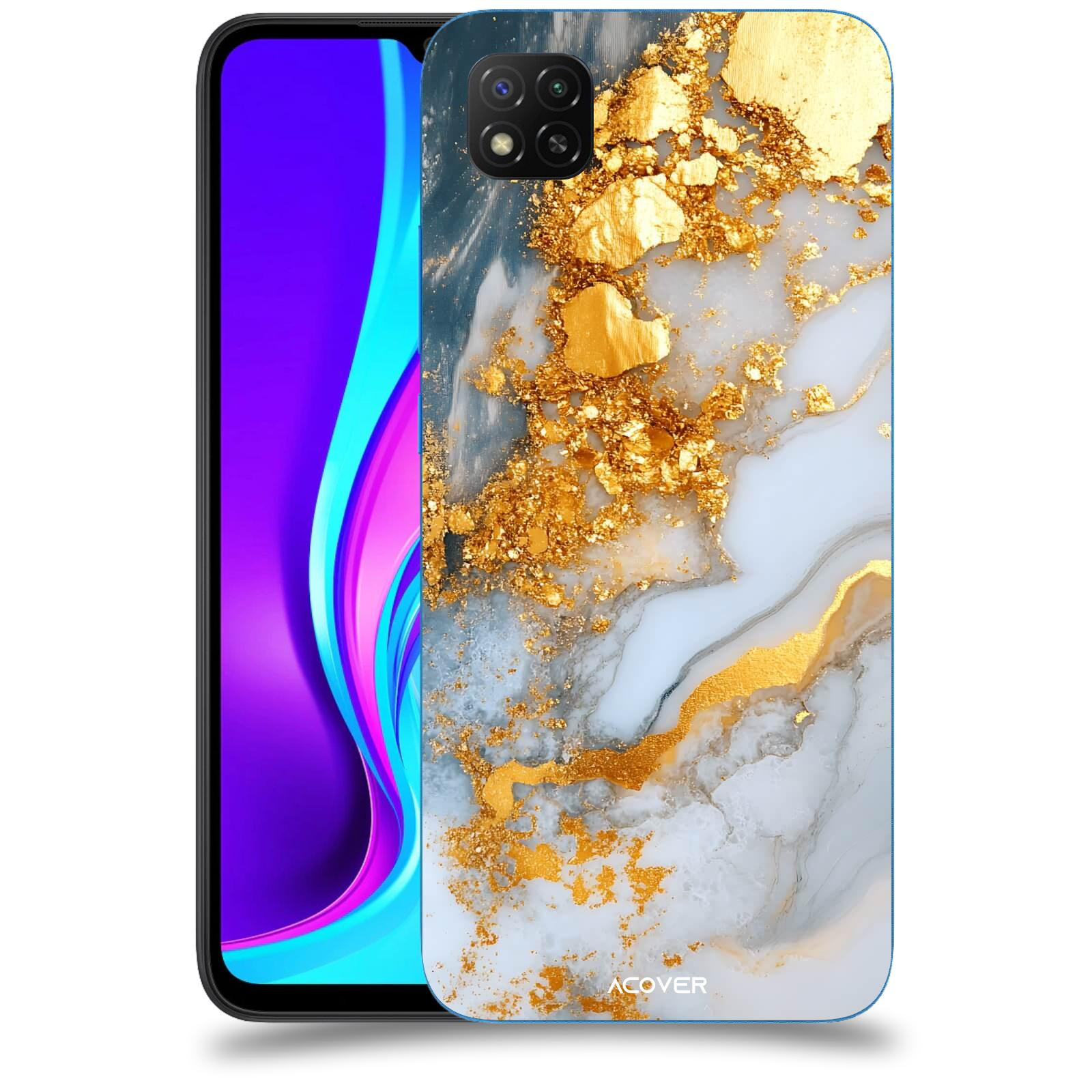 ACOVER Kryt na mobil Xiaomi Redmi 9C - Liquid Gold VII