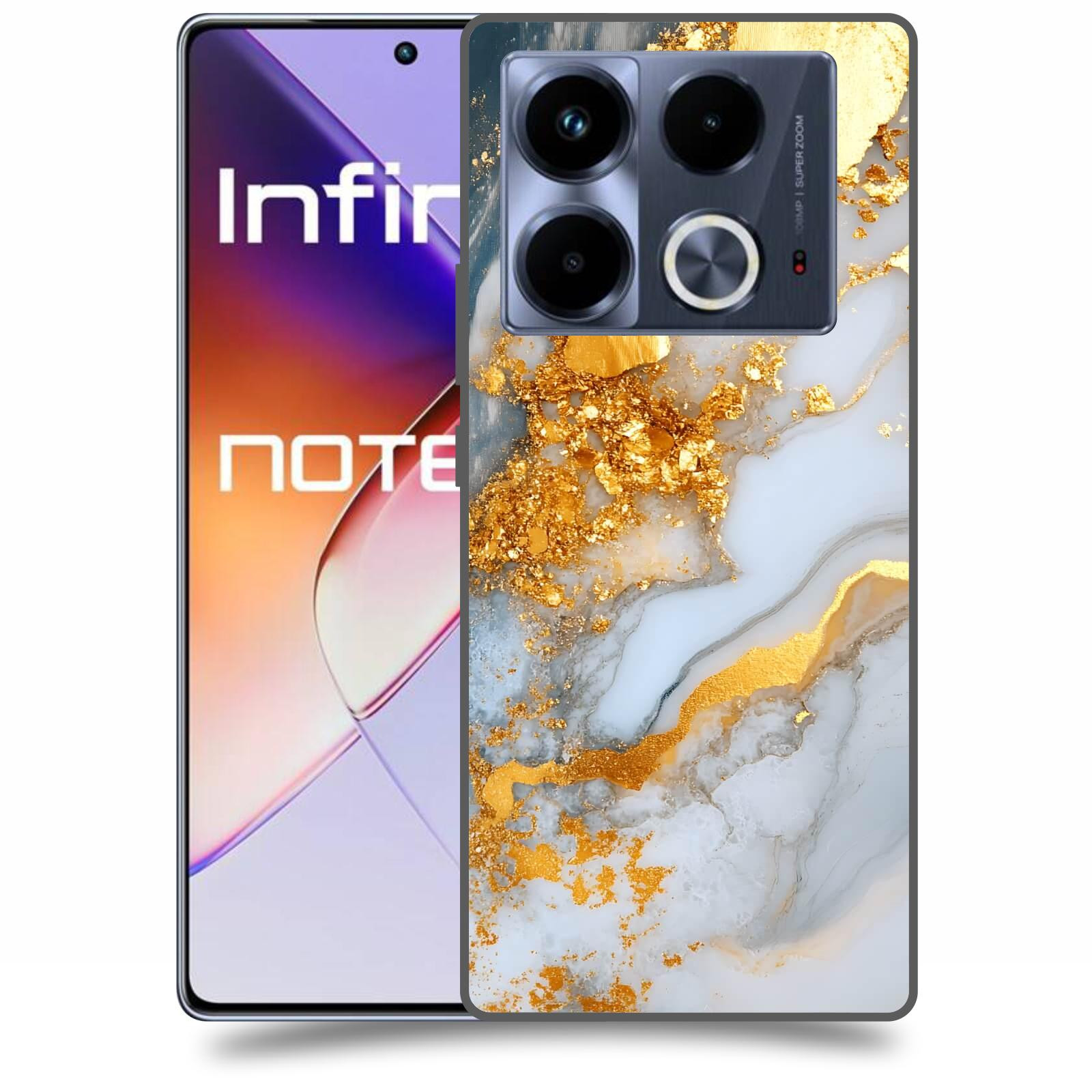 ACOVER Kryt na mobil Infinix Note 40 - Liquid Gold VII